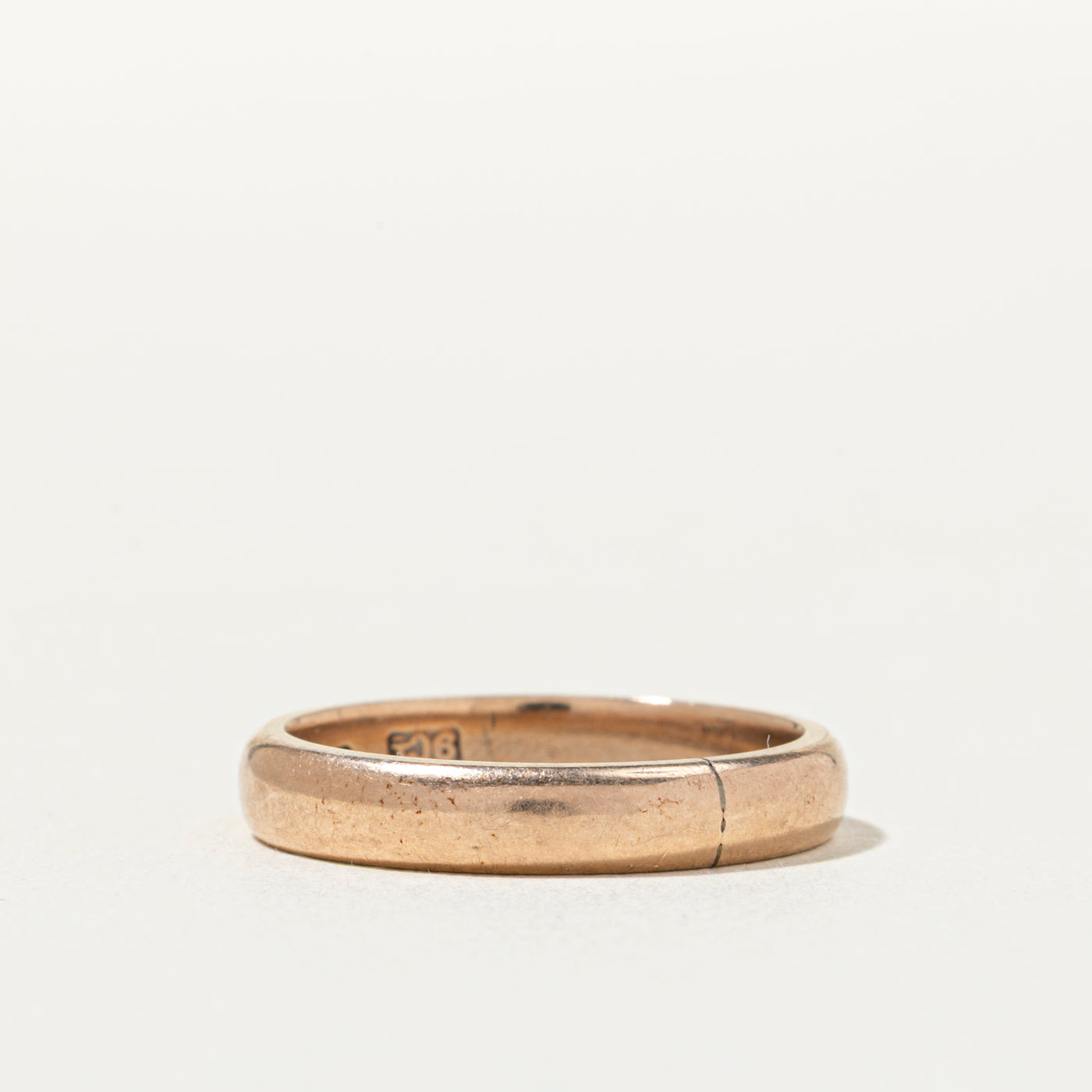 9k Rosy Gold Plain Band | 3.5mm | SZ 5.25
