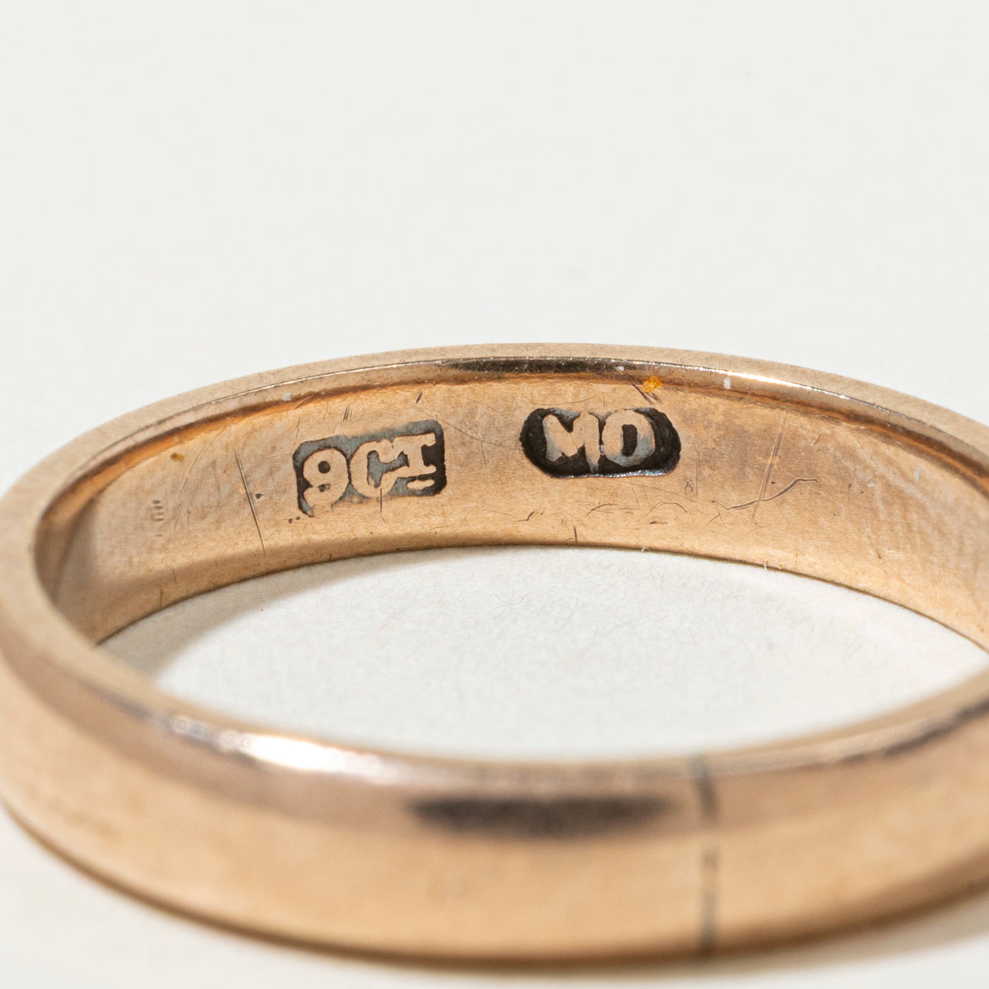 9k Rosy Gold Plain Band | 3.5mm | SZ 5.25