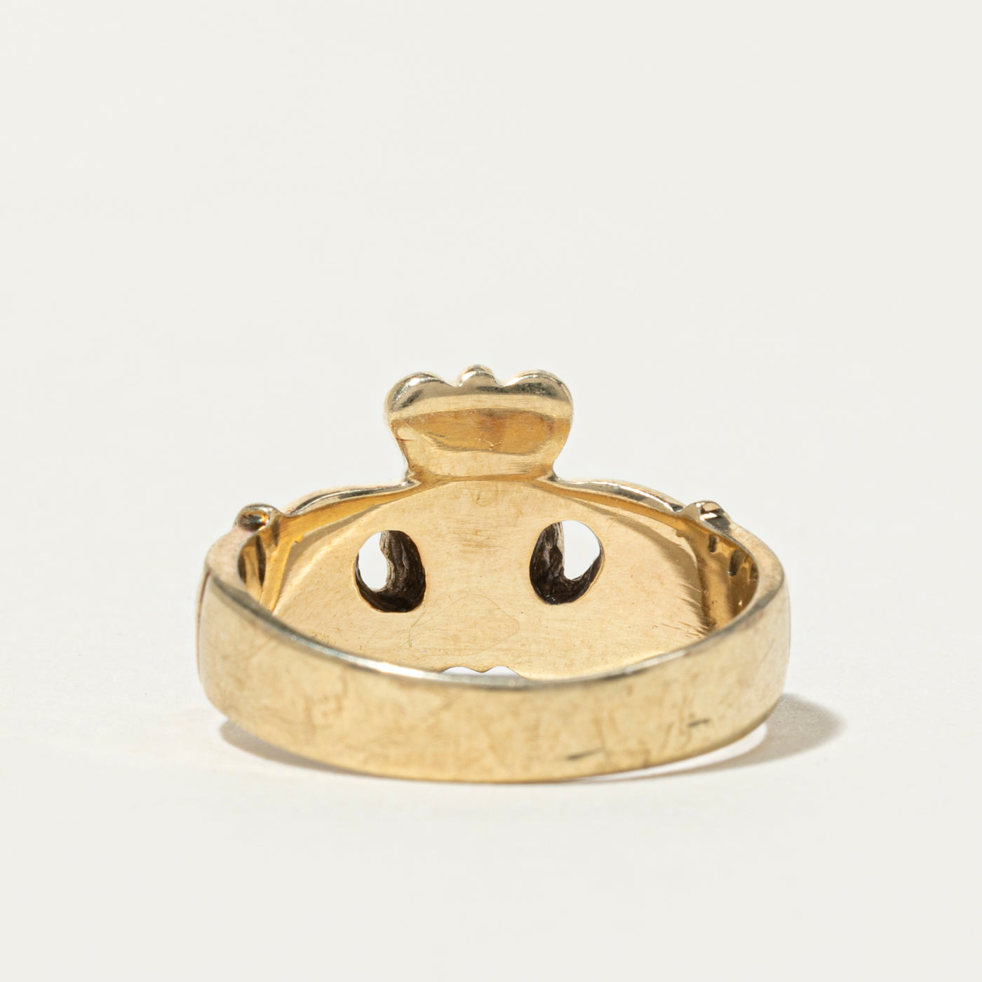 10k Yellow Gold Claddagh Ring | SZ 7.75