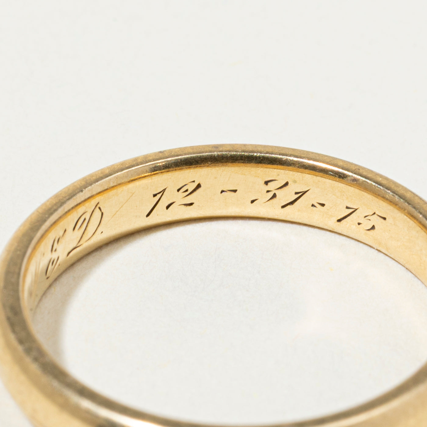 'Lebolt & Co.' Antique 18k Yellow Gold Band | 3mm | SZ 5.75