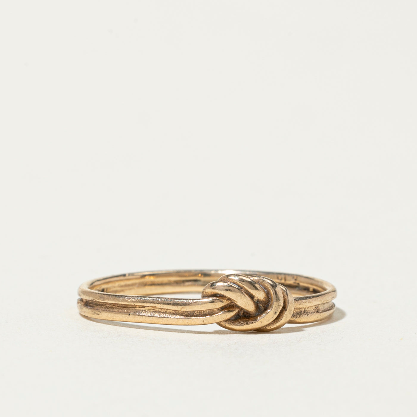 10k Yellow Gold Knot Ring | 2mm | SZ 4.25