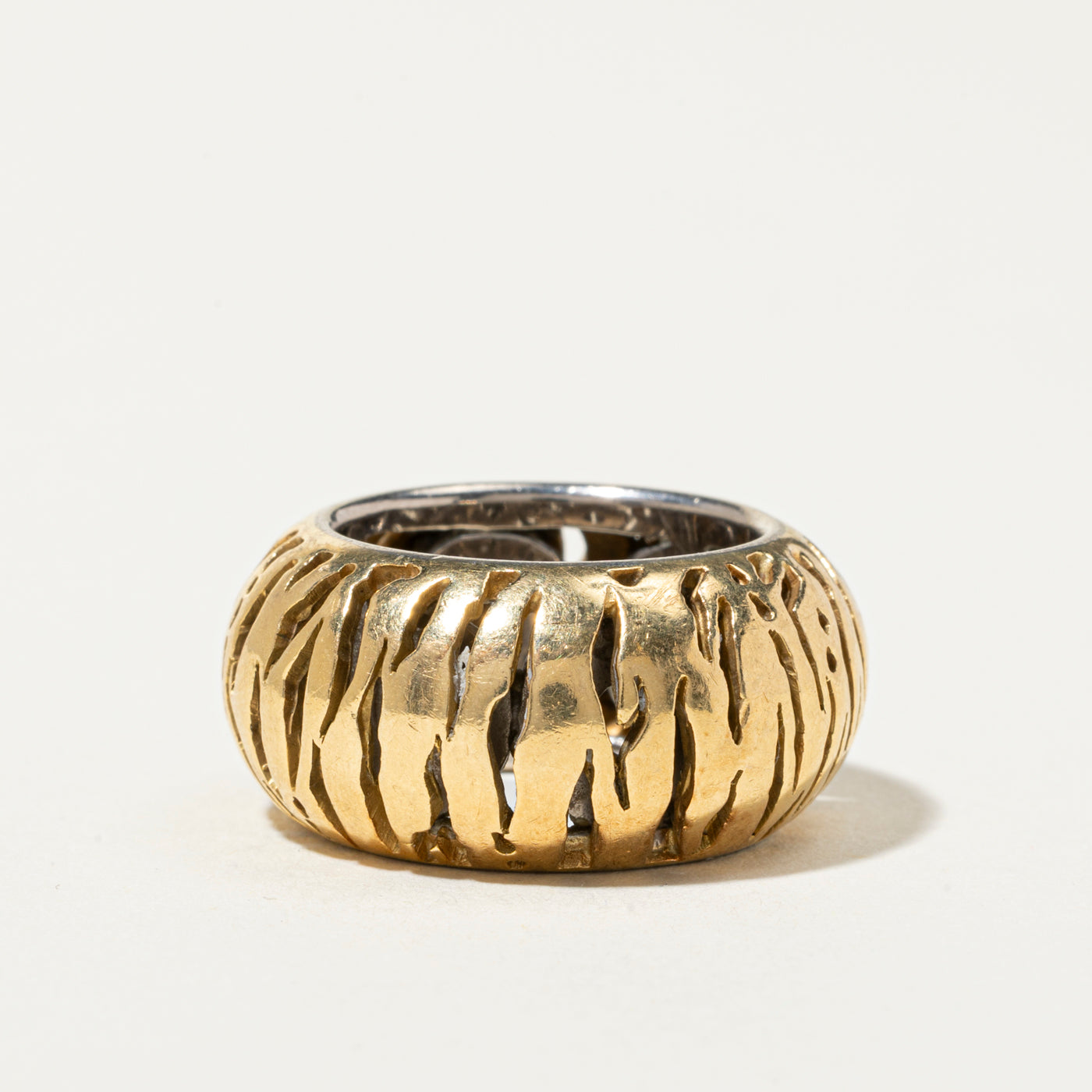 18k Openwork Textured Donut Band | 13mm | SZ 7