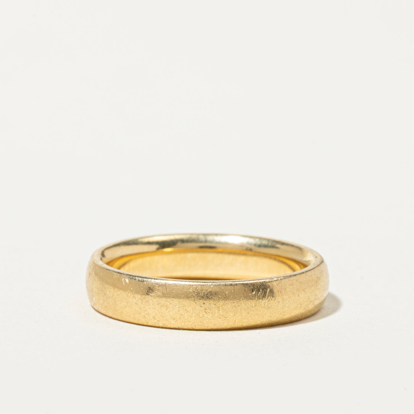 18k Yellow Gold Plain Band | 4.5mm | SZ 7