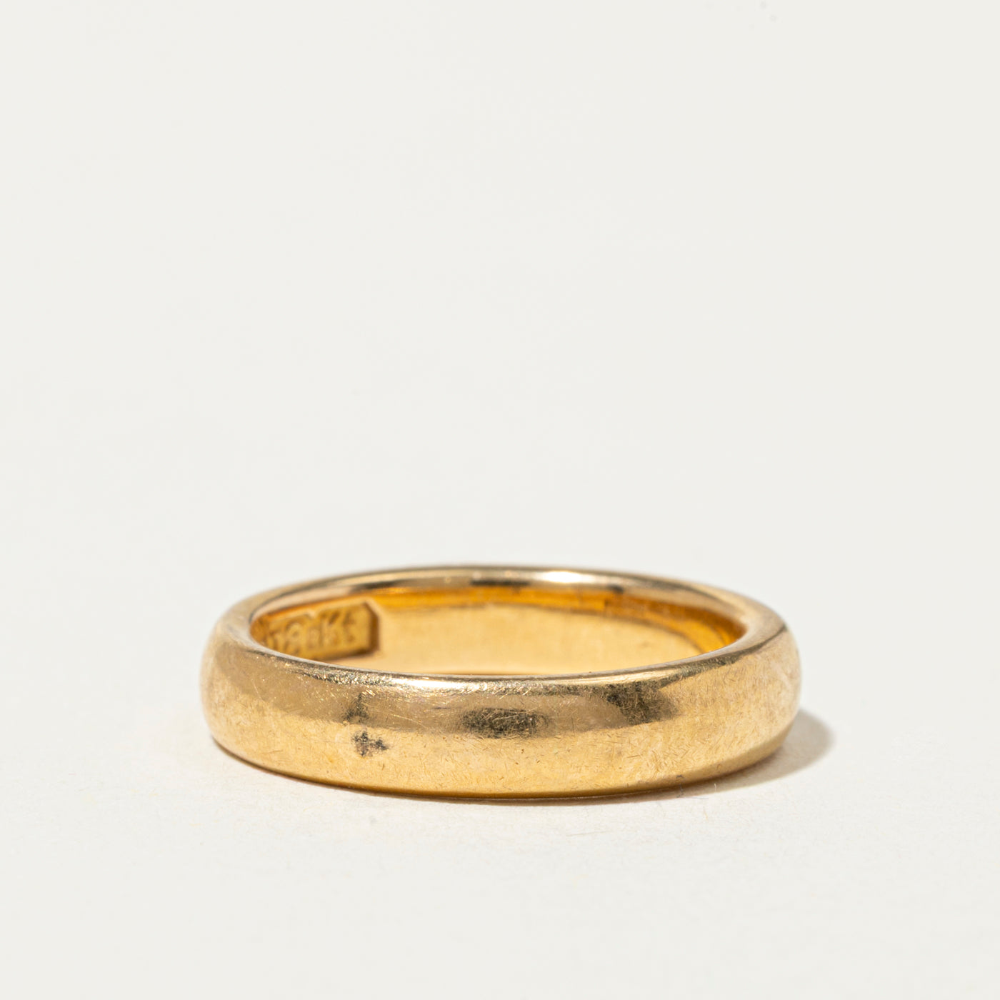 18k Yellow Gold Plain Band | 4mm | SZ 4.75
