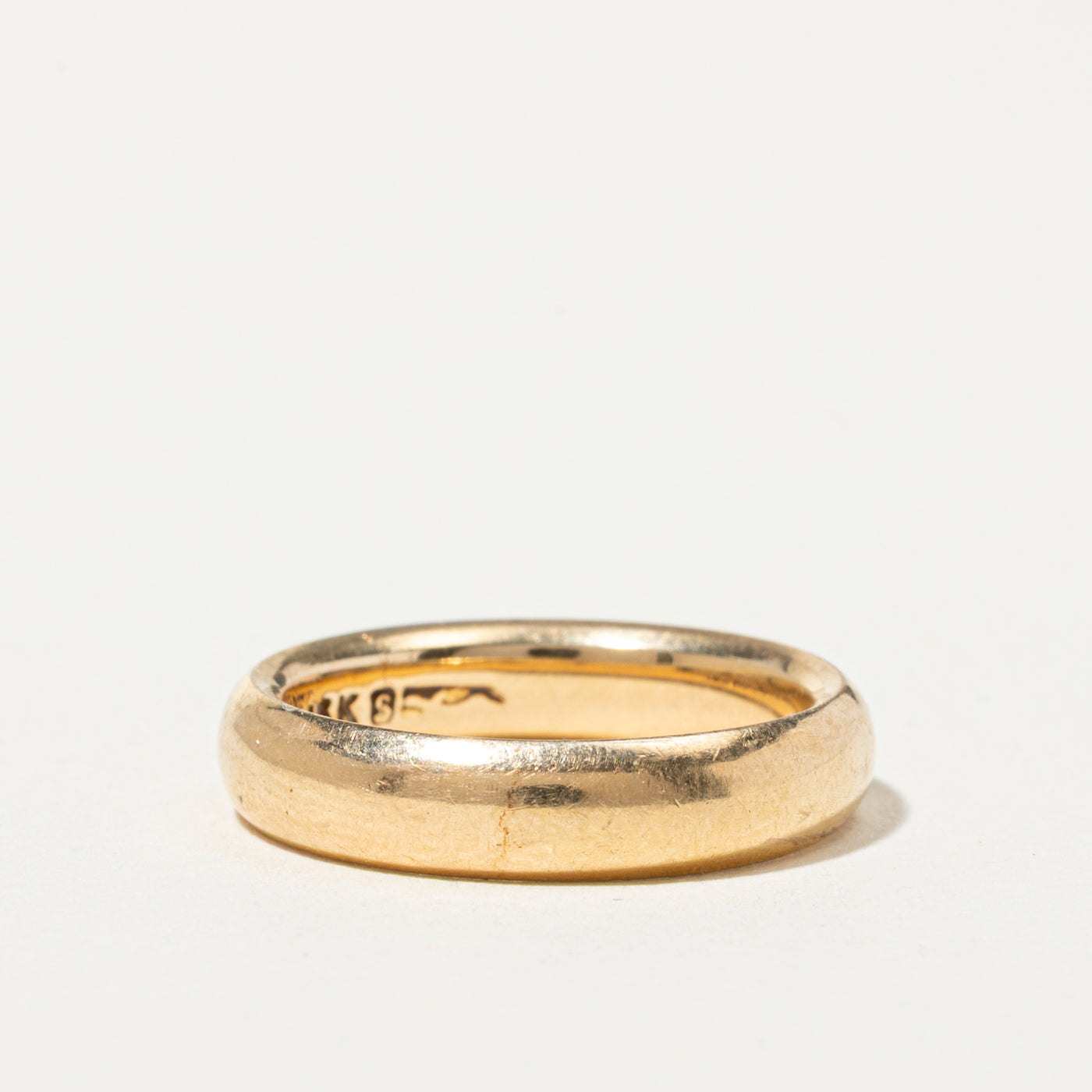 18k Yellow Gold Plain Band | 4mm | SZ 5.5
