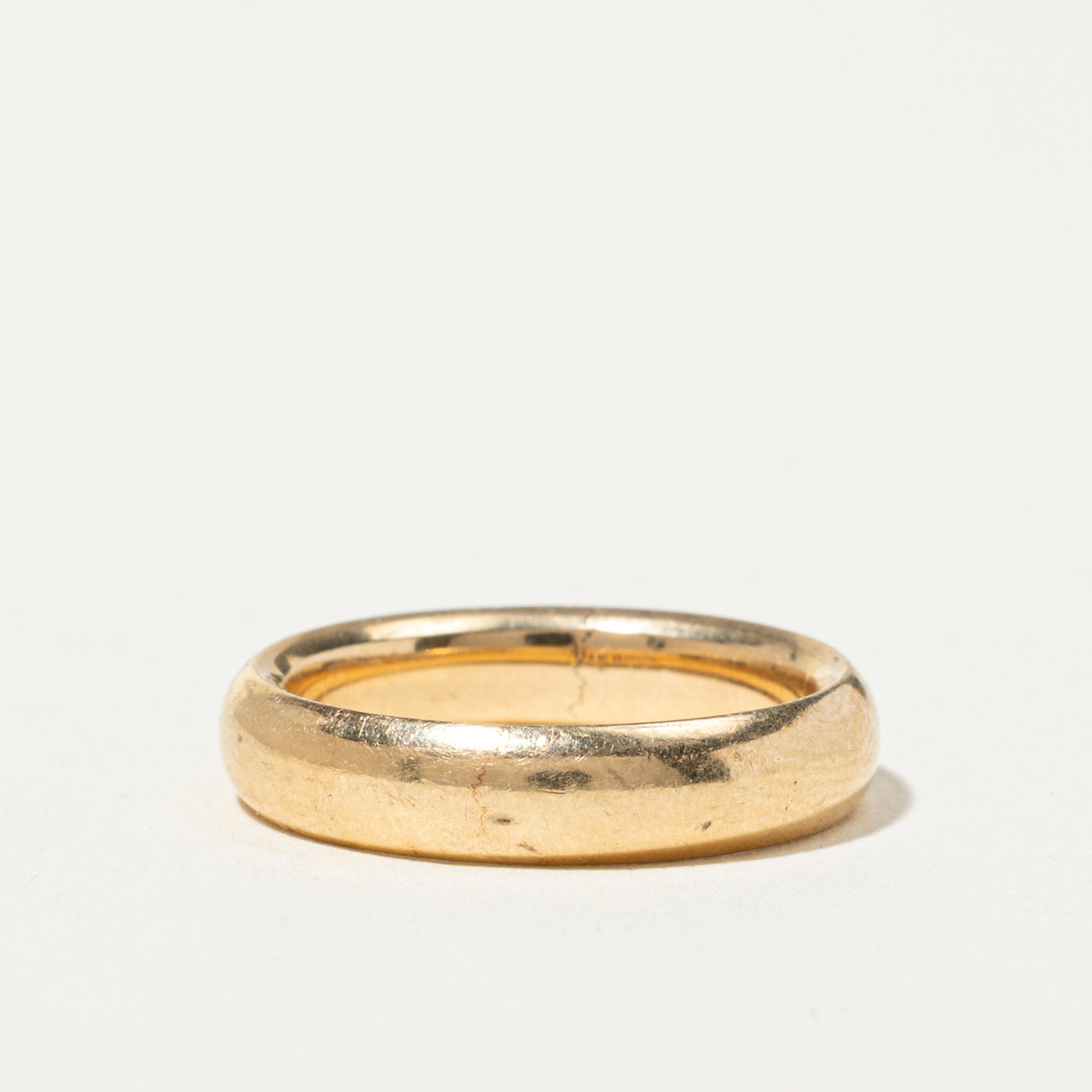 18k Yellow Gold Plain Band | 4mm | SZ 5.5