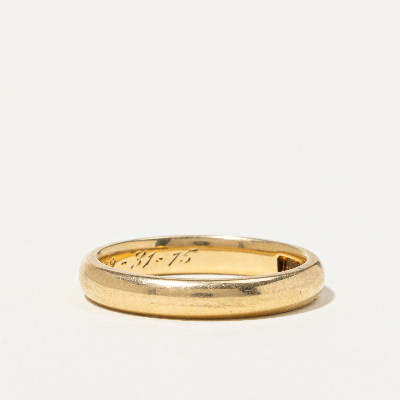 'Lebolt & Co.' Antique 18k Yellow Gold Band | 3mm | SZ 5.75