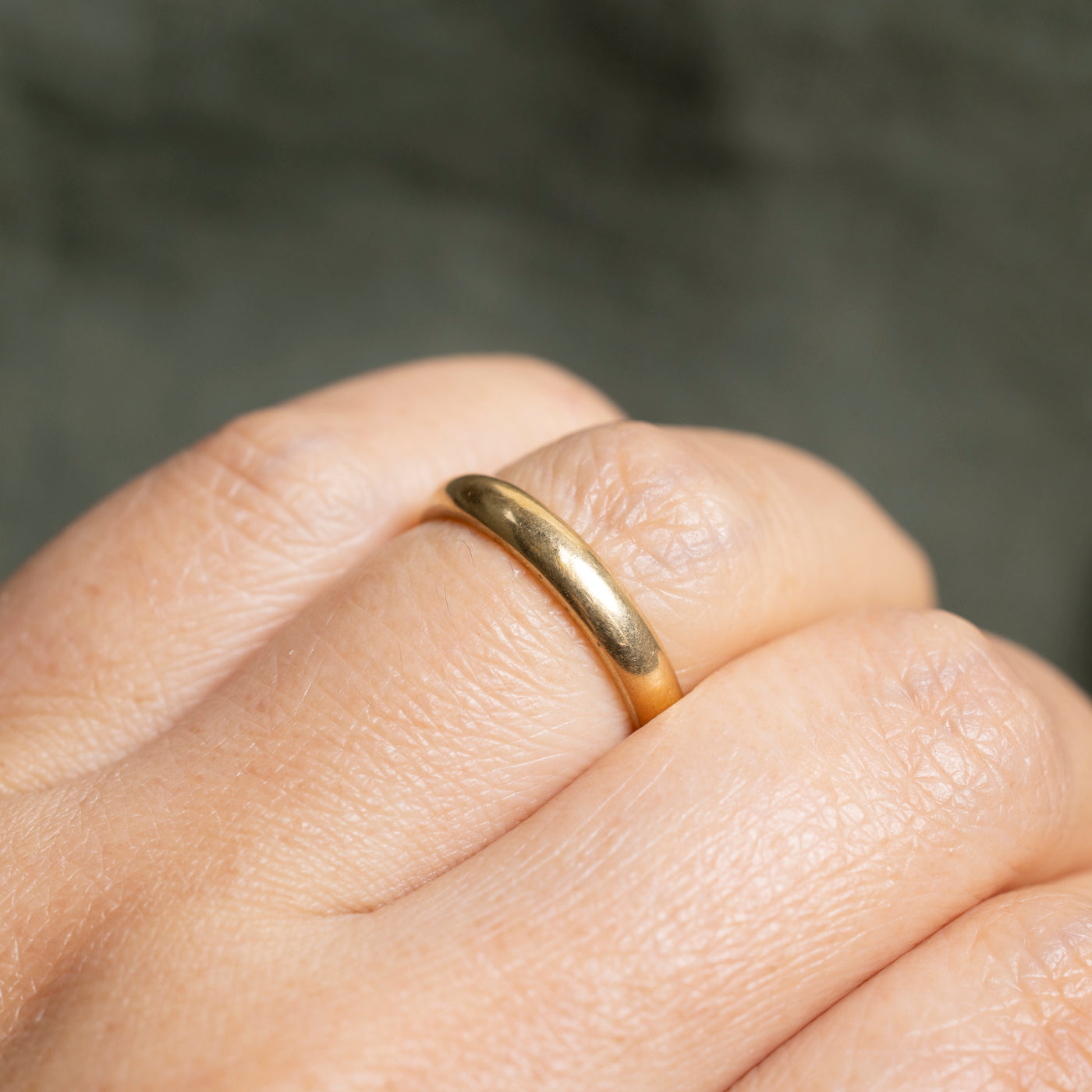 'Lebolt & Co.' Antique 18k Yellow Gold Band | 3mm | SZ 5.75