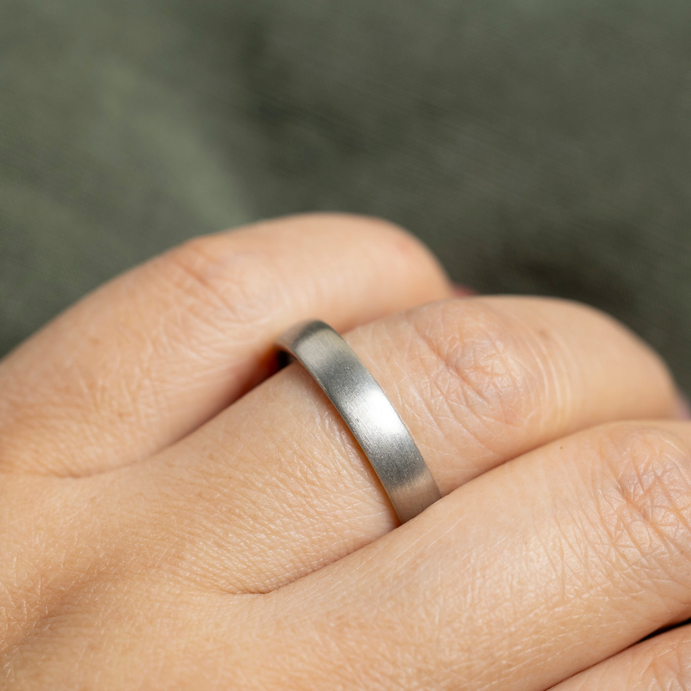 Platinum Brushed Matte Band | 3.75mm | SZ 9.75