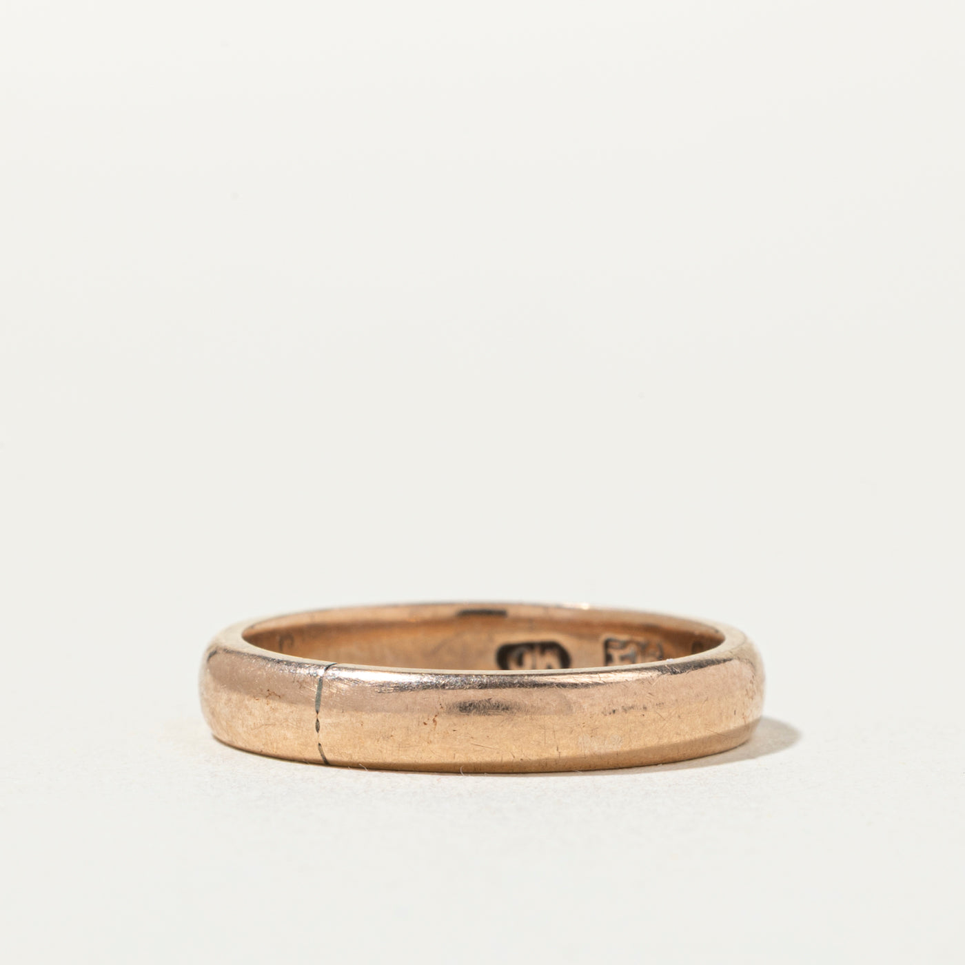 9k Rosy Gold Plain Band | 3.5mm | SZ 5.25