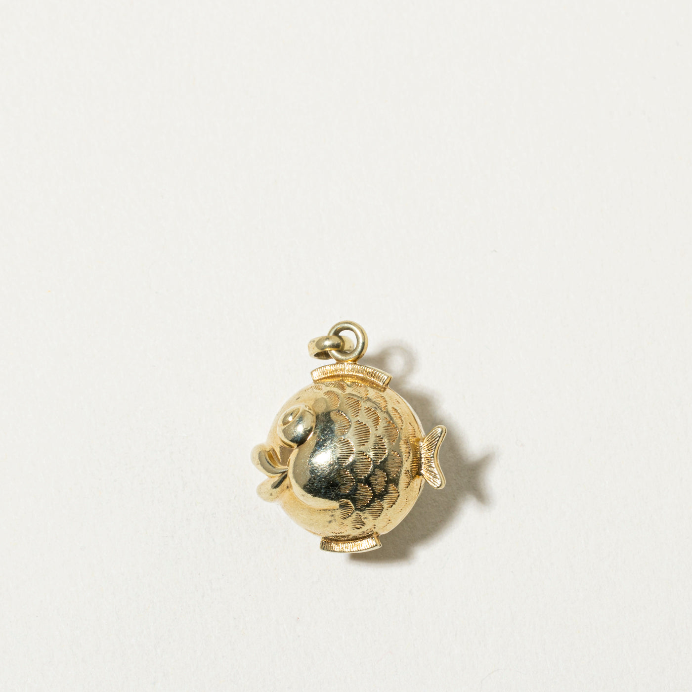14k Puffer Fish Charm