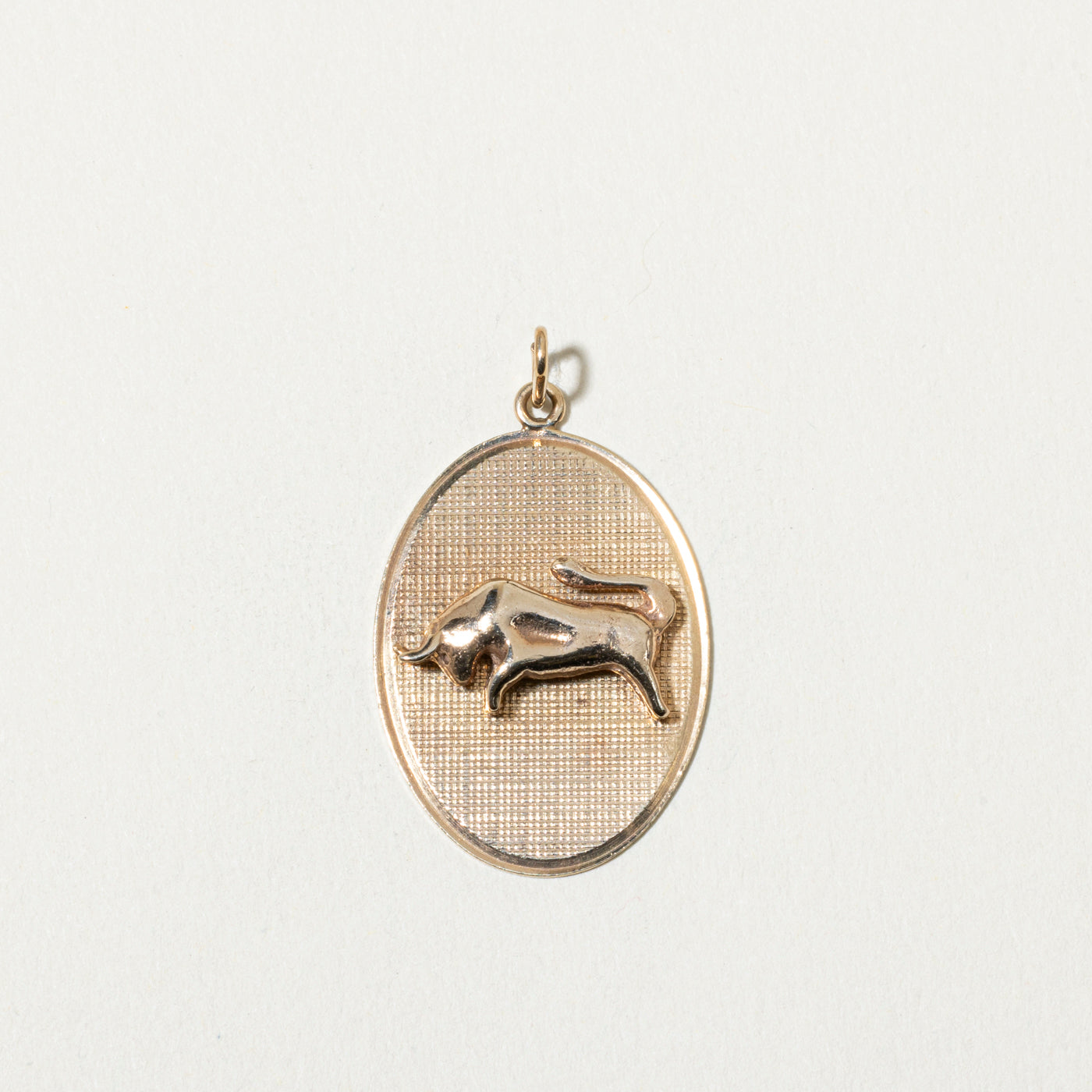 14k Taurus Zodiac Pendant
