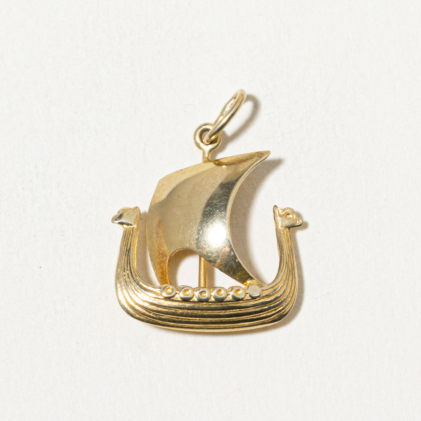 Norwegian 14k Viking Ship Charm