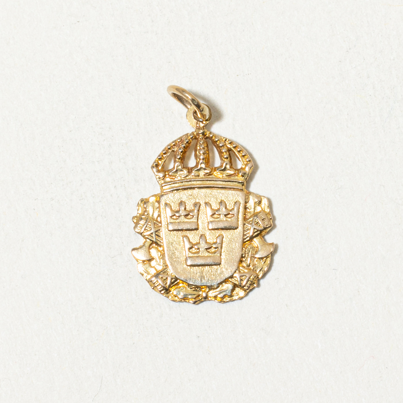 1971 Swedish Police Coat of Arms Charm