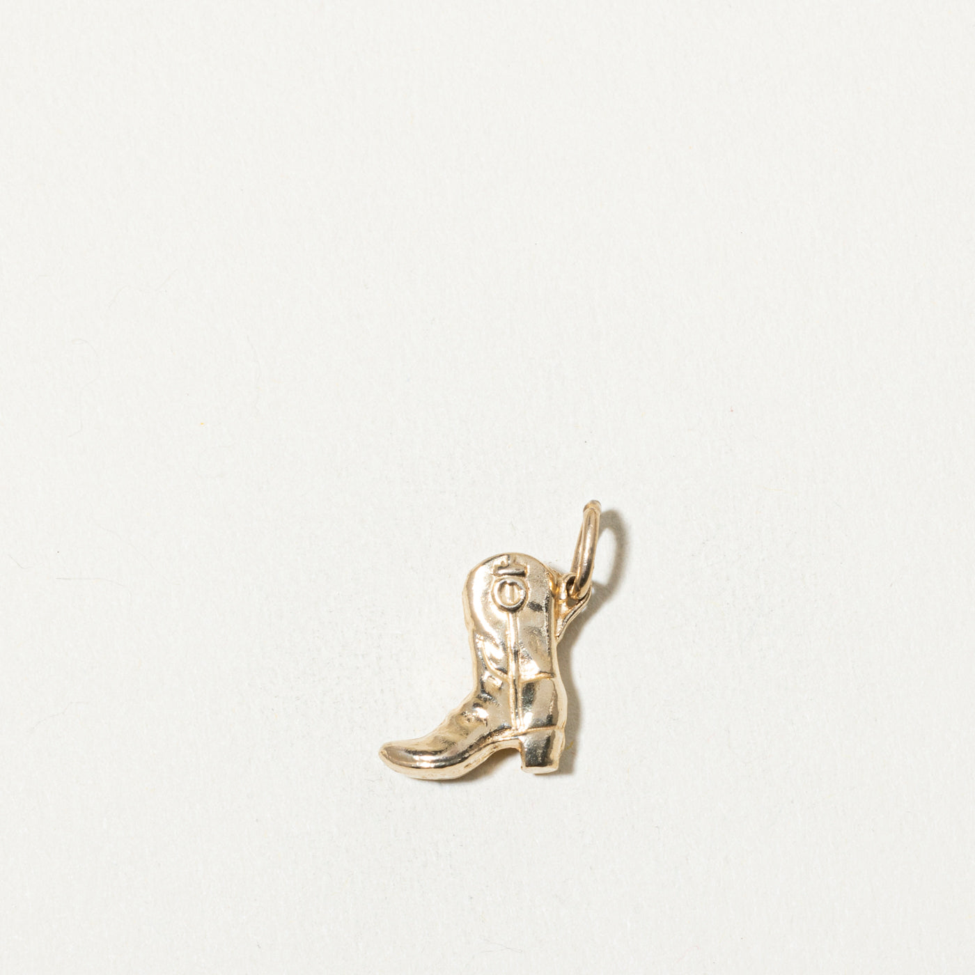 10k Cowboy Boot Charm