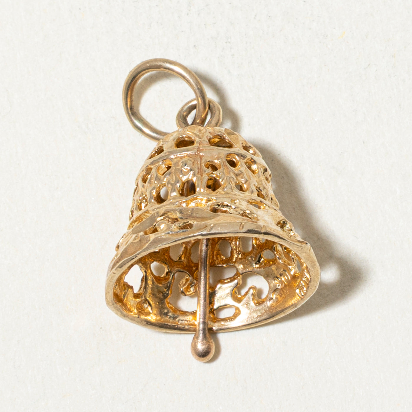 10k Openwork Bell Charm