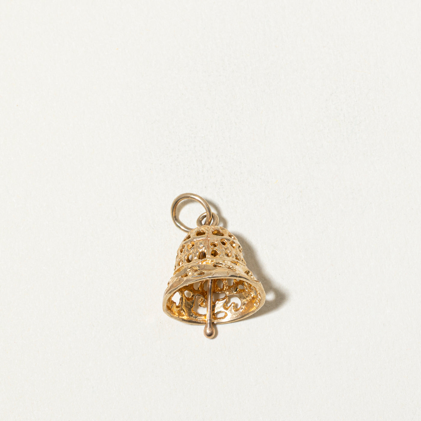 10k Openwork Bell Charm