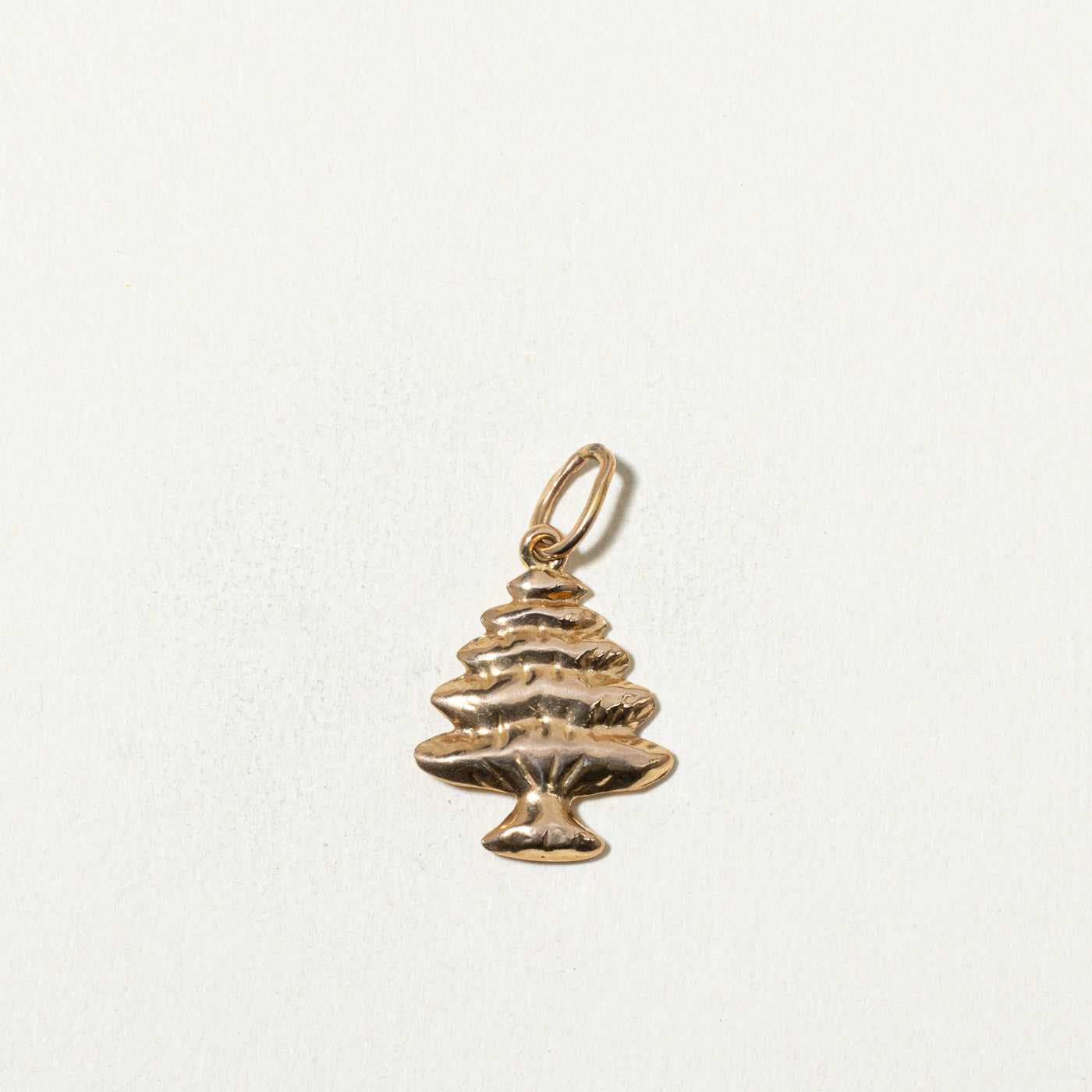 18k Cedar Tree Charm