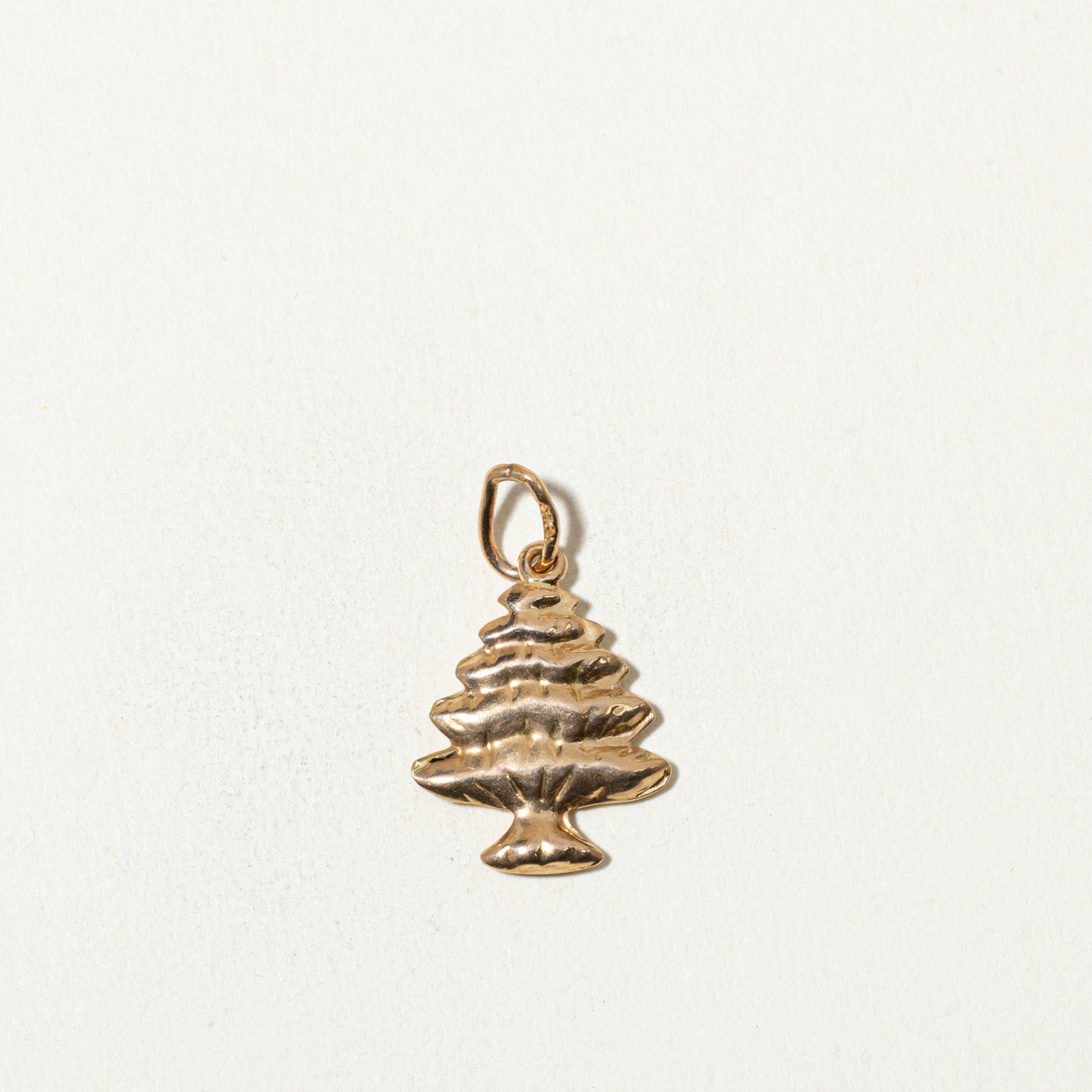 18k Cedar Tree Charm