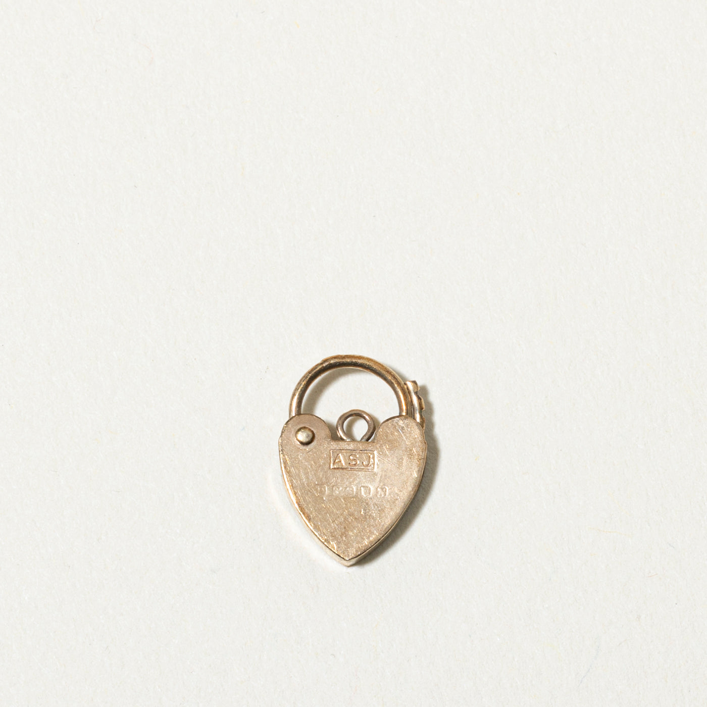 1987 London Heart Padlock Charm