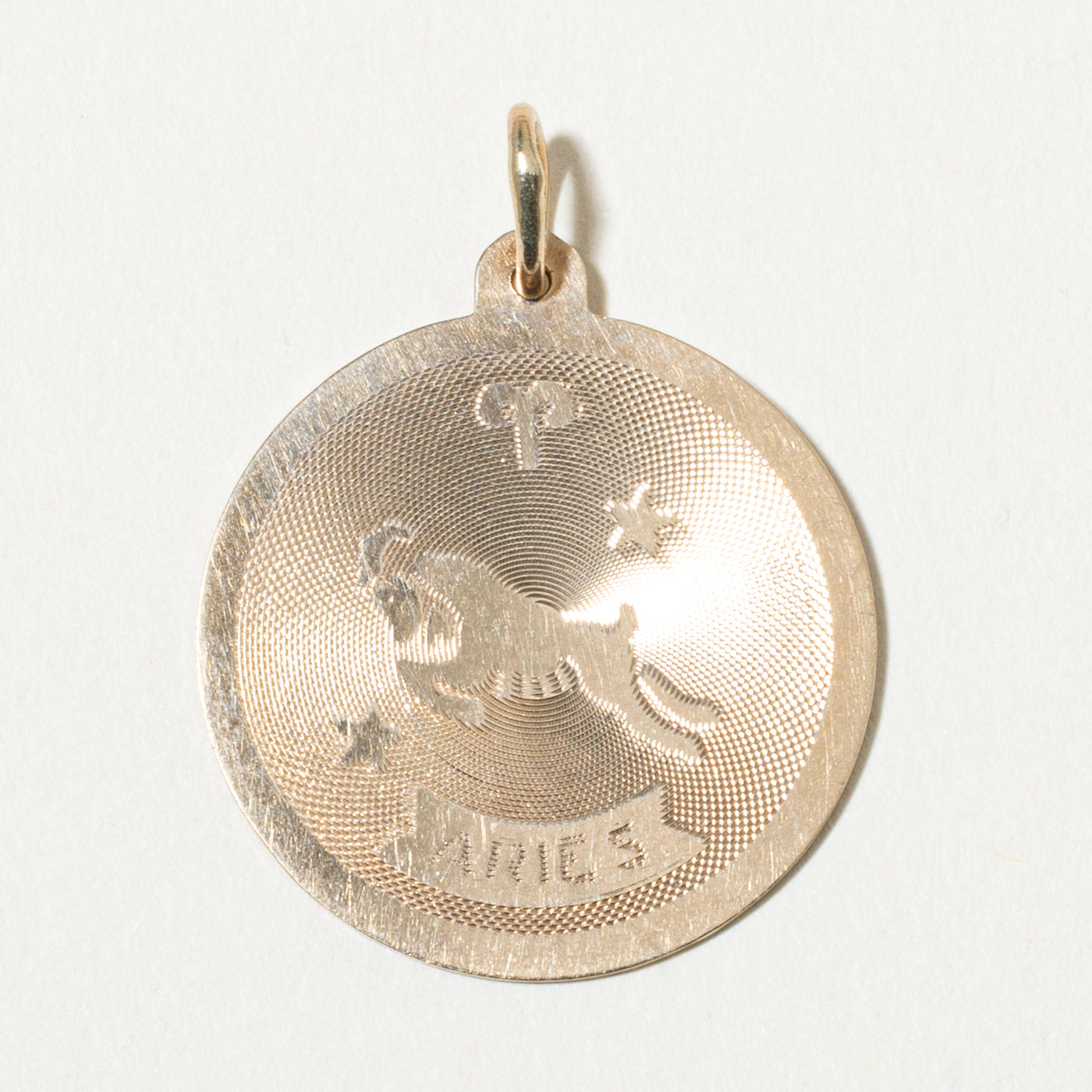 10k Aries Zodiac Pendant