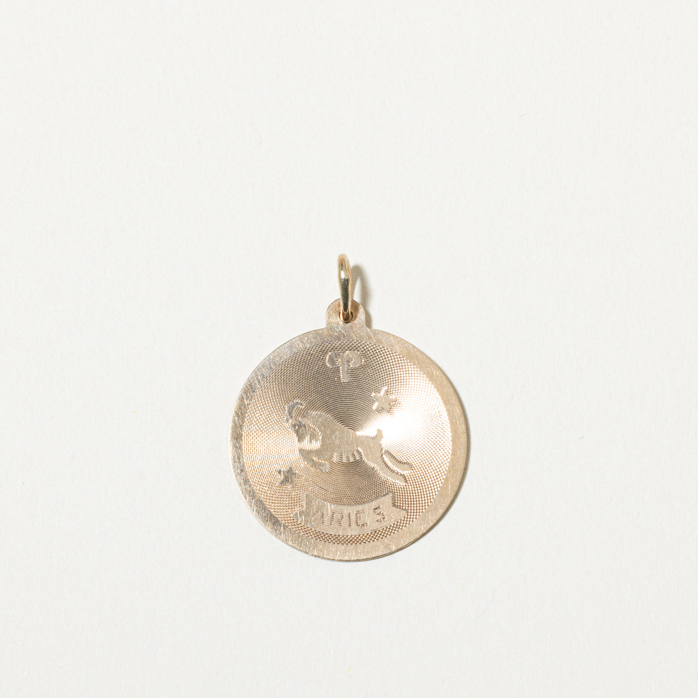 10k Aries Zodiac Pendant