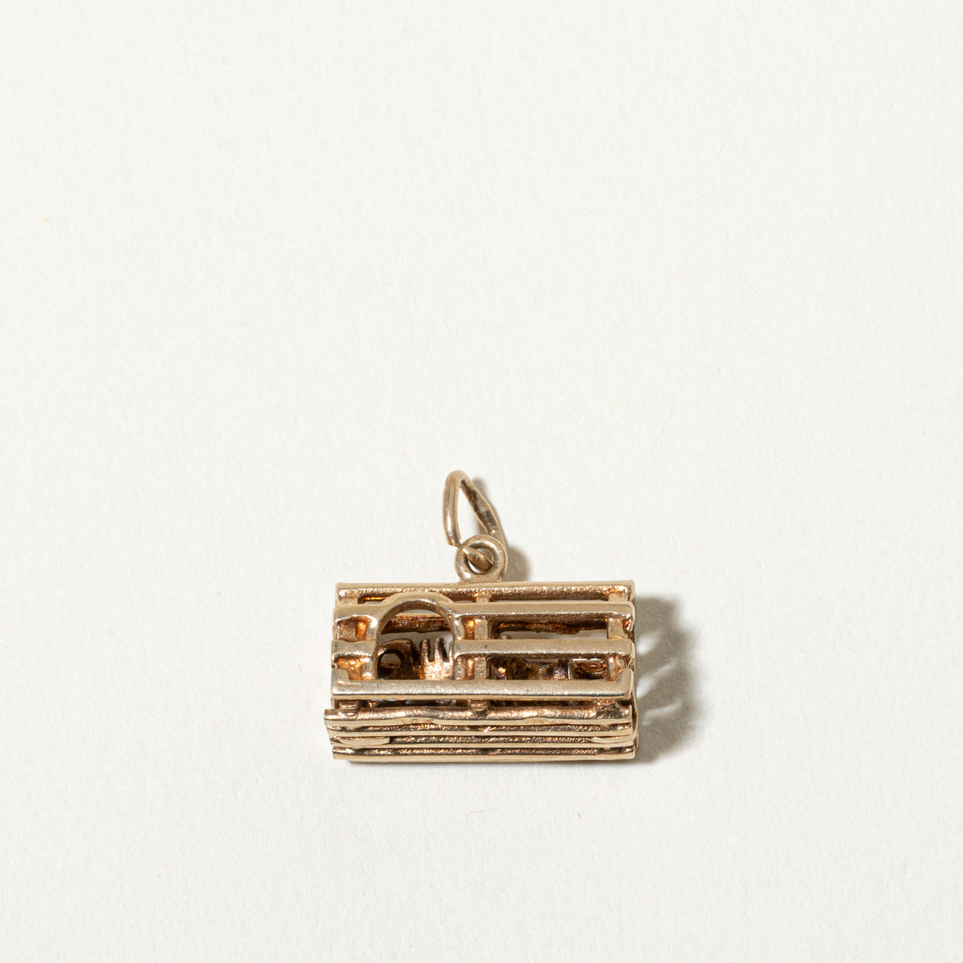 10k Lobster Cage Charm