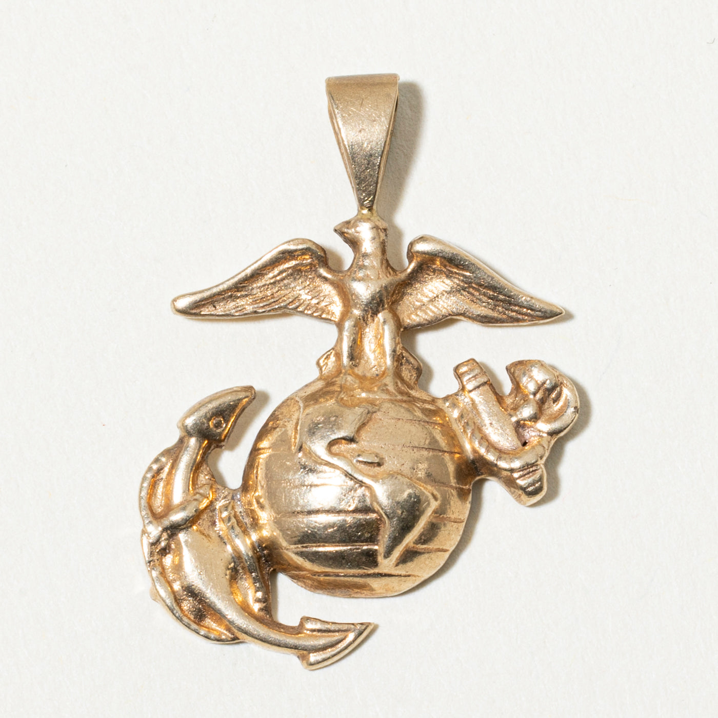 10k US Marine Corps Emblem Pendant