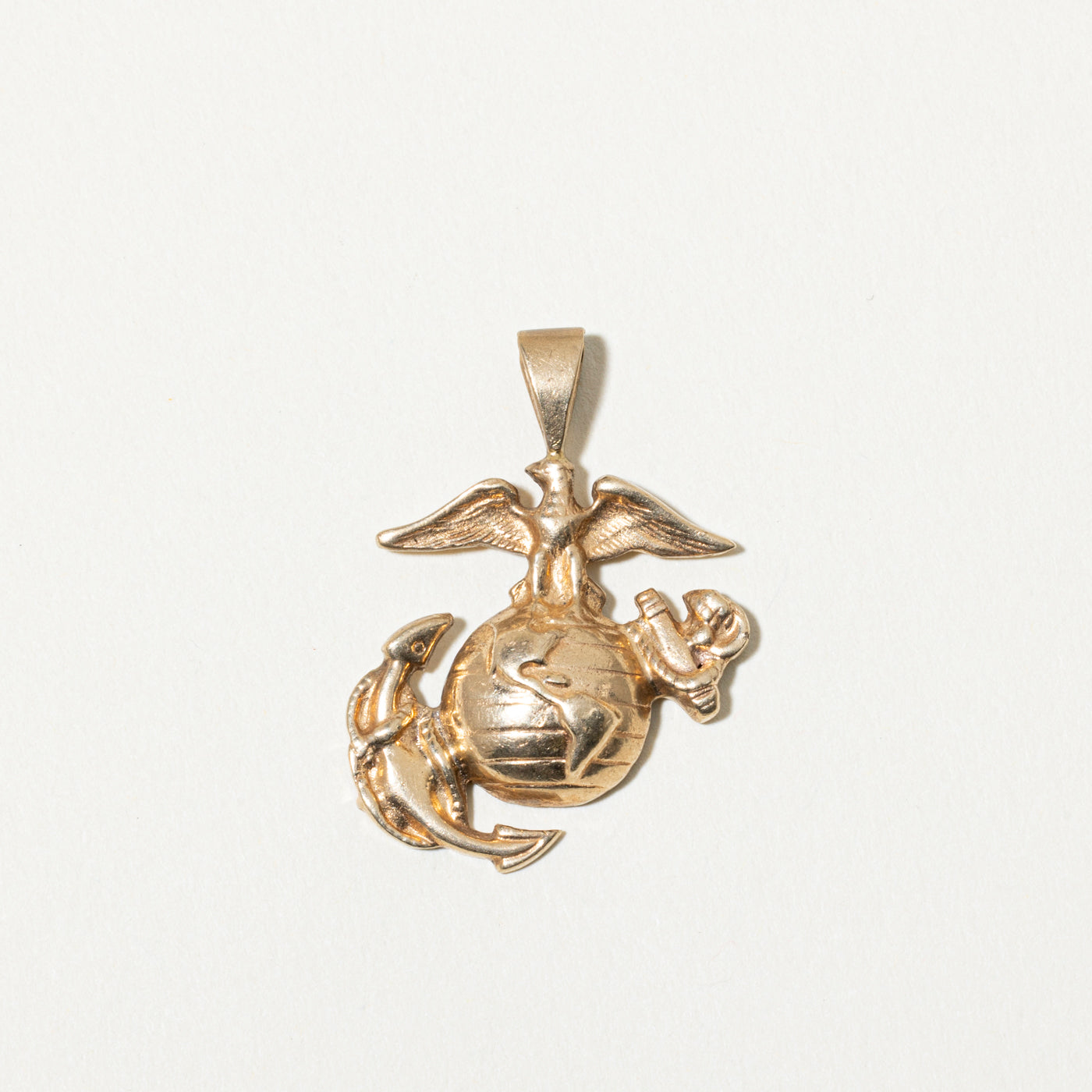 10k US Marine Corps Emblem Pendant
