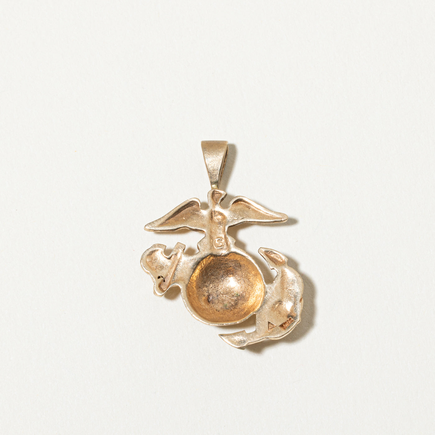 10k US Marine Corps Emblem Pendant