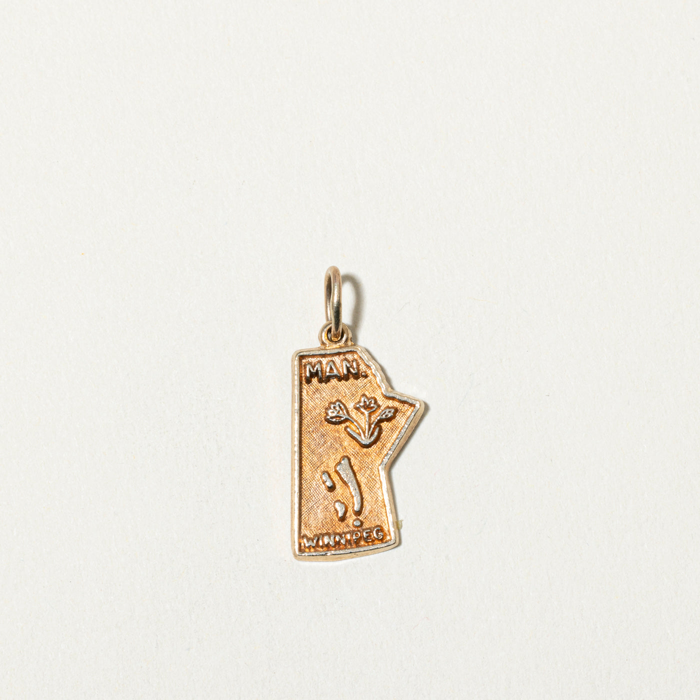 10k Manitoba Map Charm