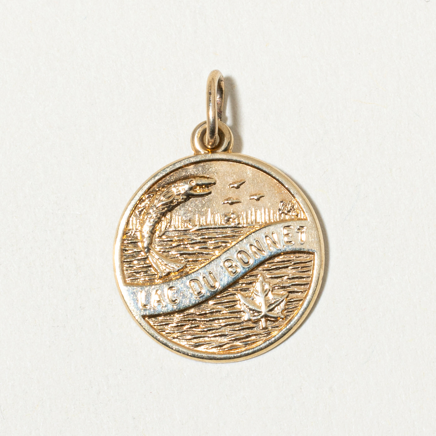 10k "Lac du Bonnet" Engraved Pendant