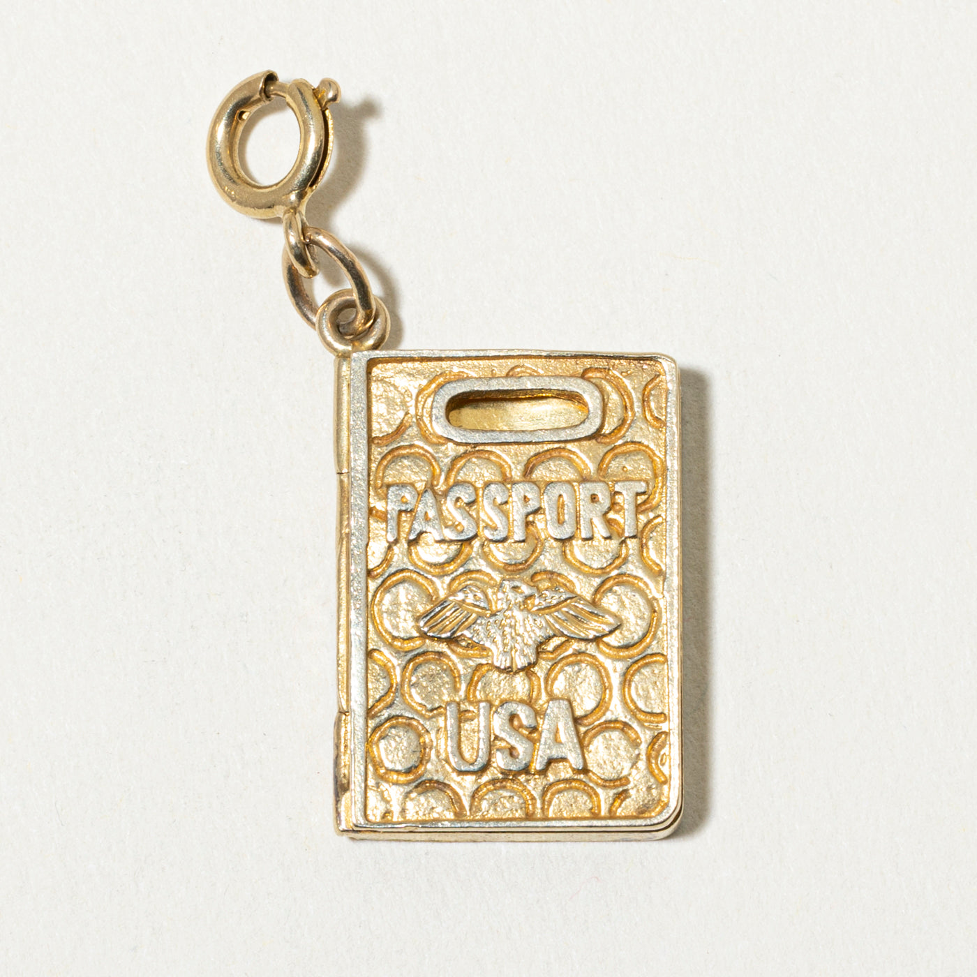 14k USA Passport Charm
