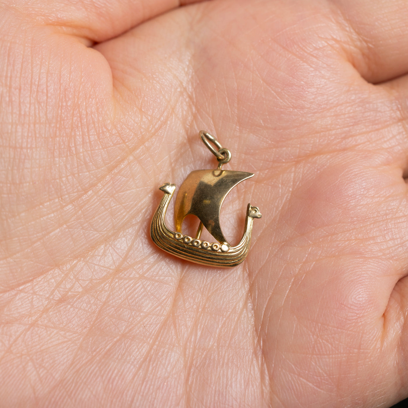 Norwegian 14k Viking Ship Charm