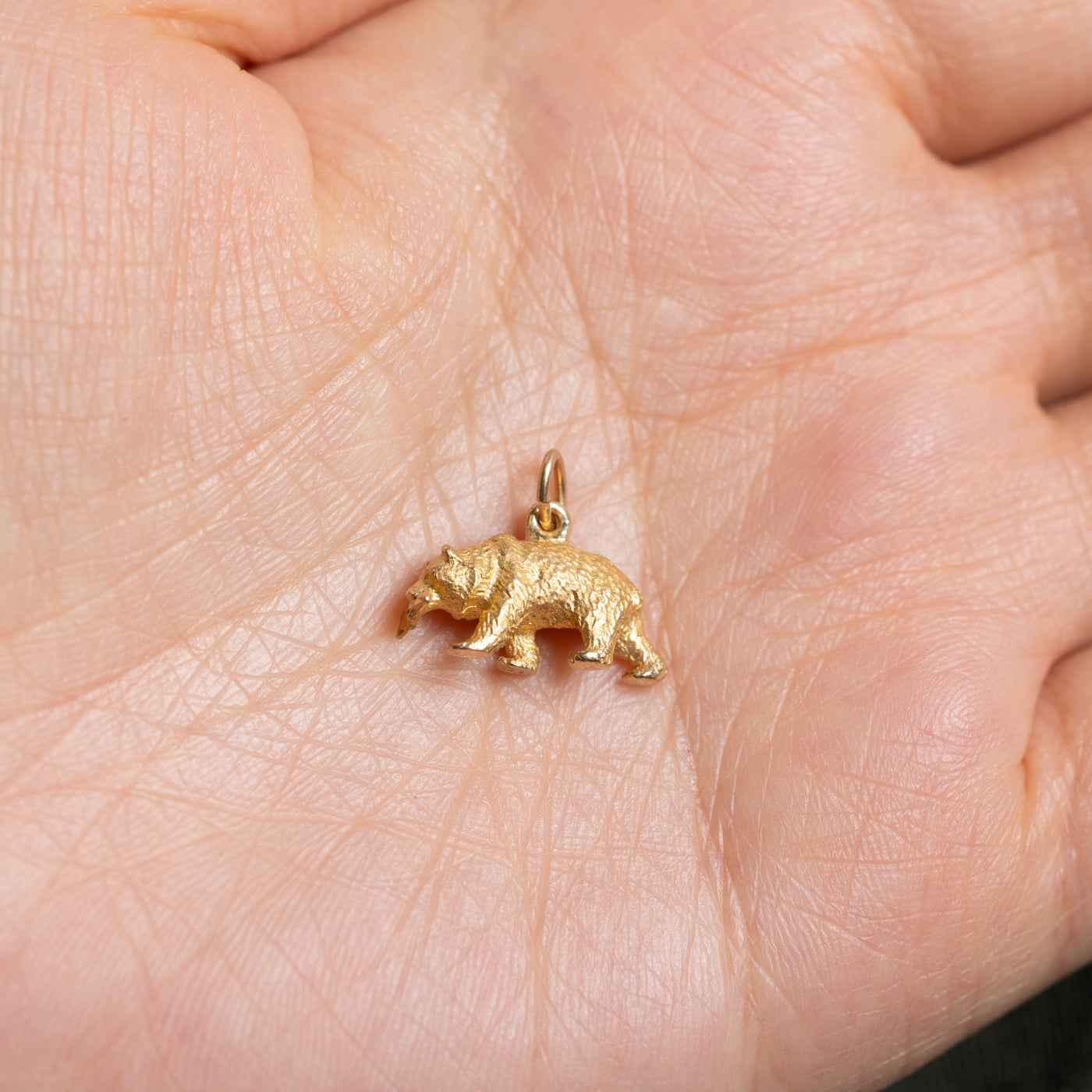 14k Bear Charm