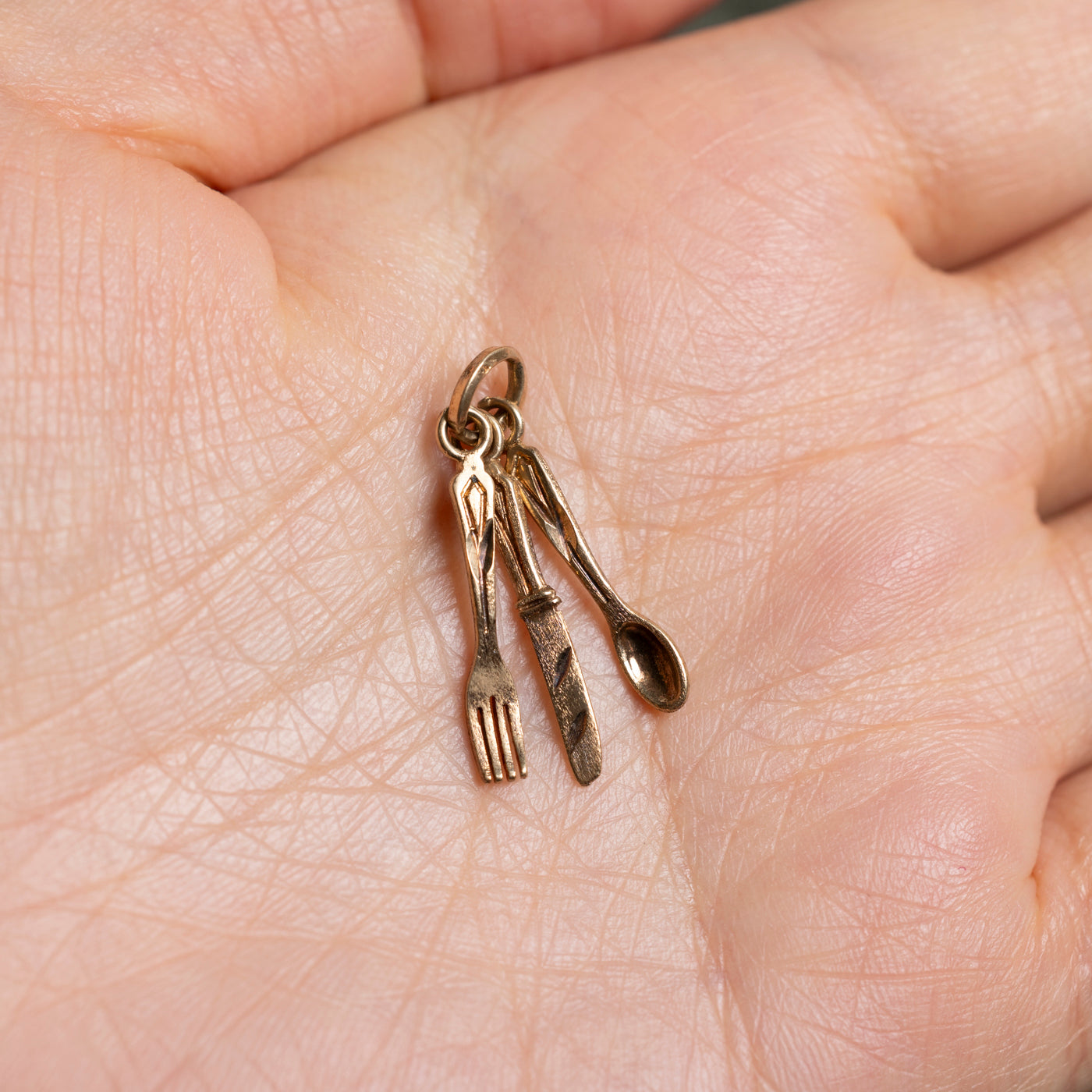 10k Cutlery Charm