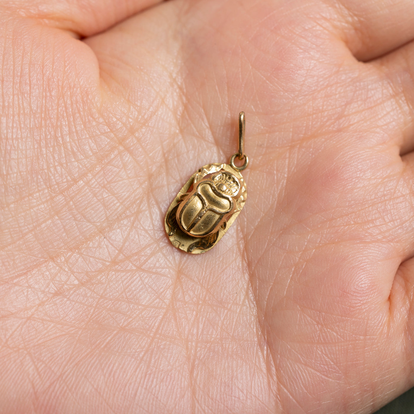 18k Scarab Charm