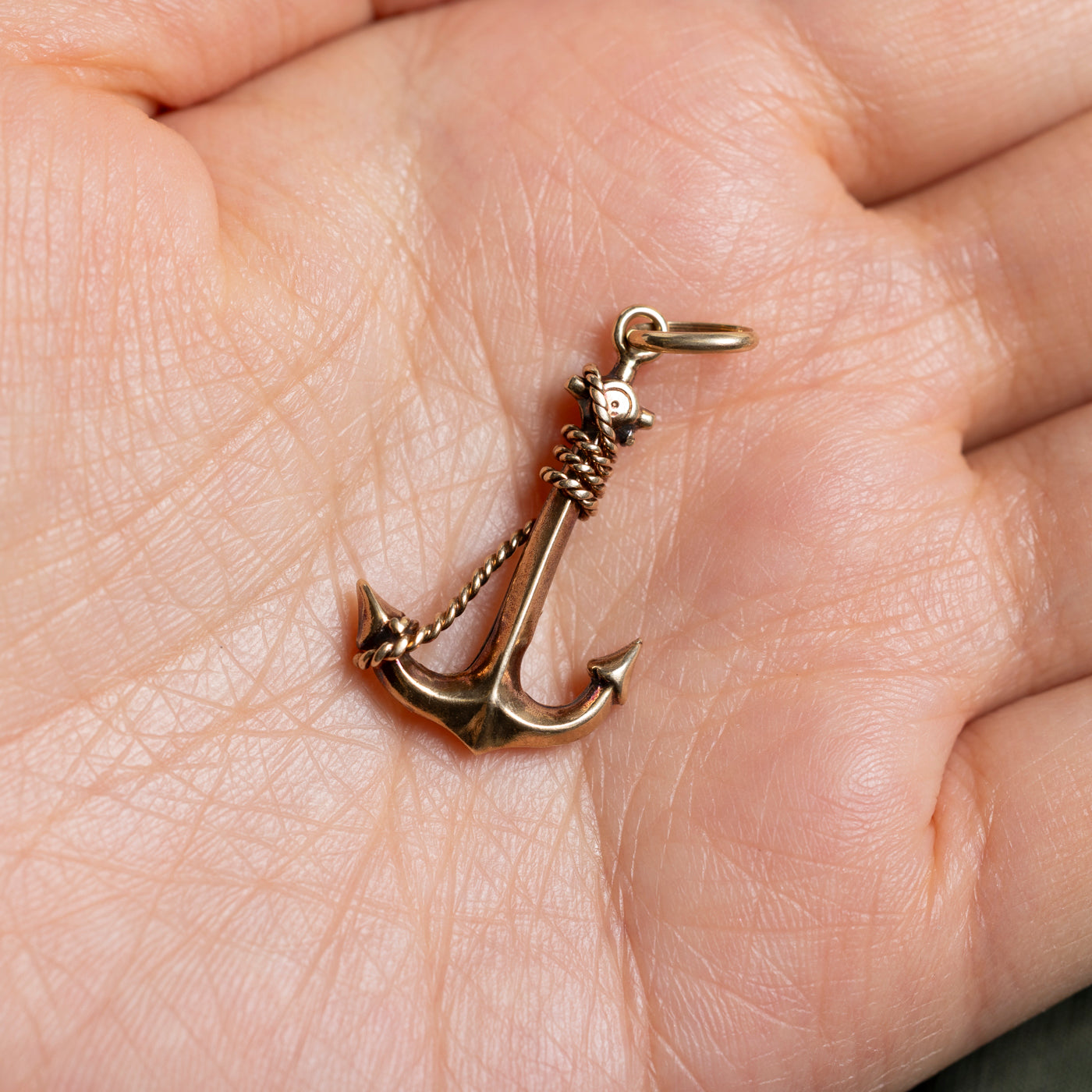 10k Anchor Nautical Charm