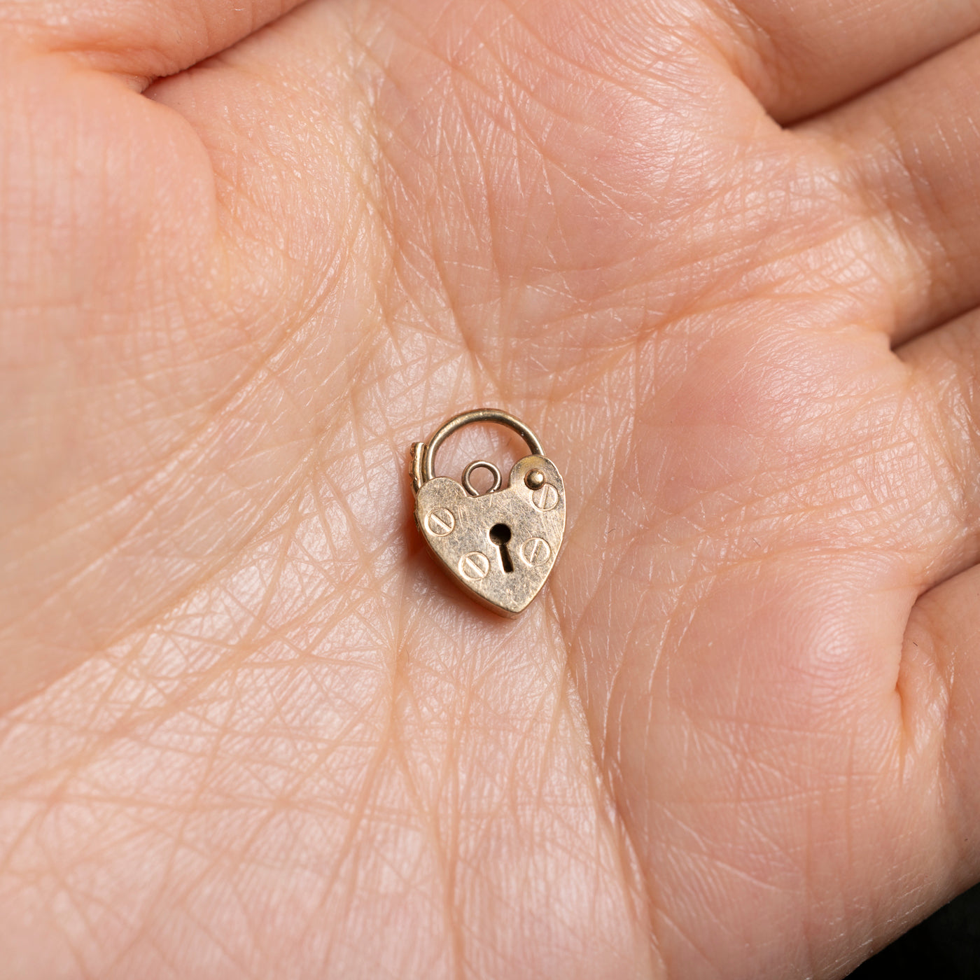 1987 London Heart Padlock Charm