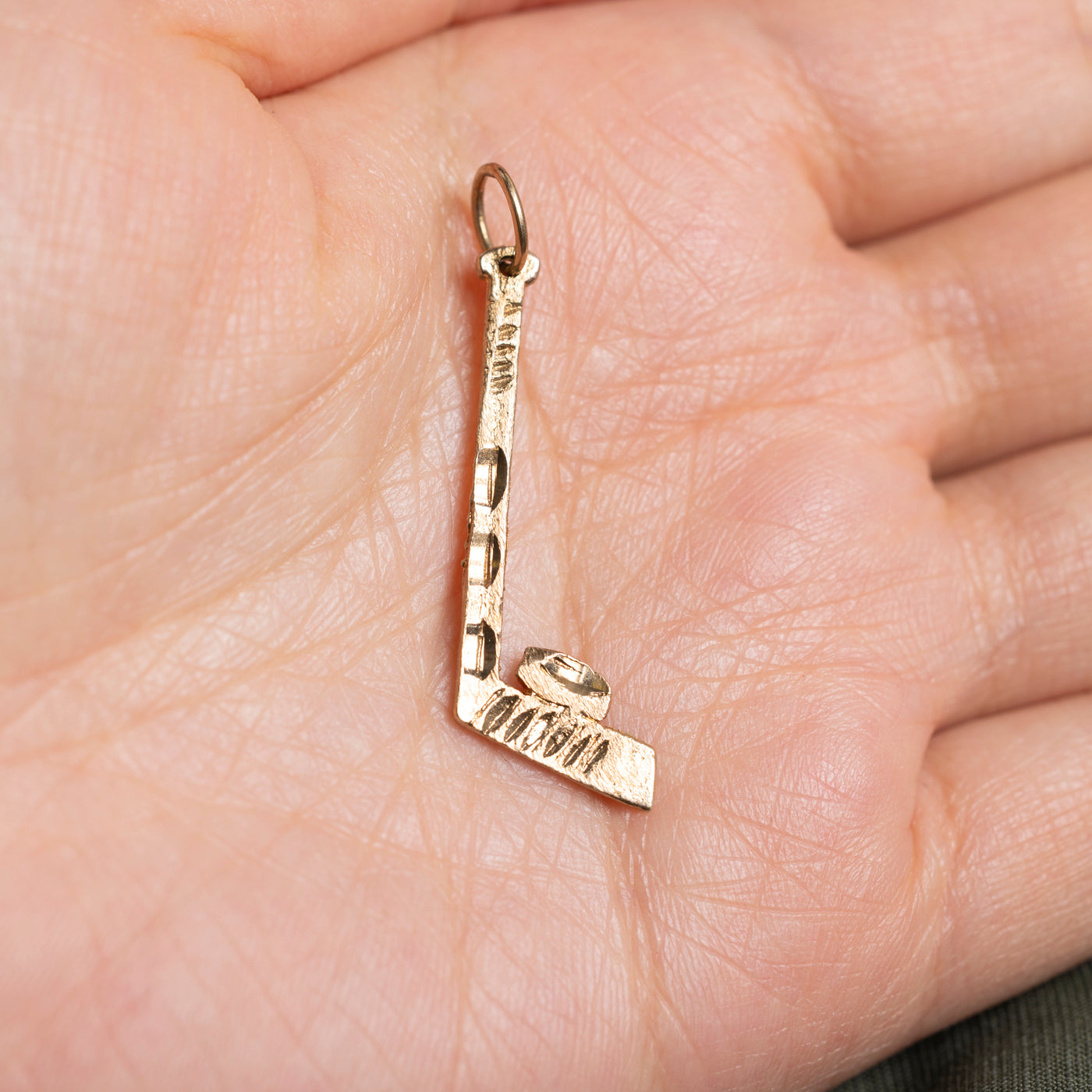 10k Hockey Stick Charm