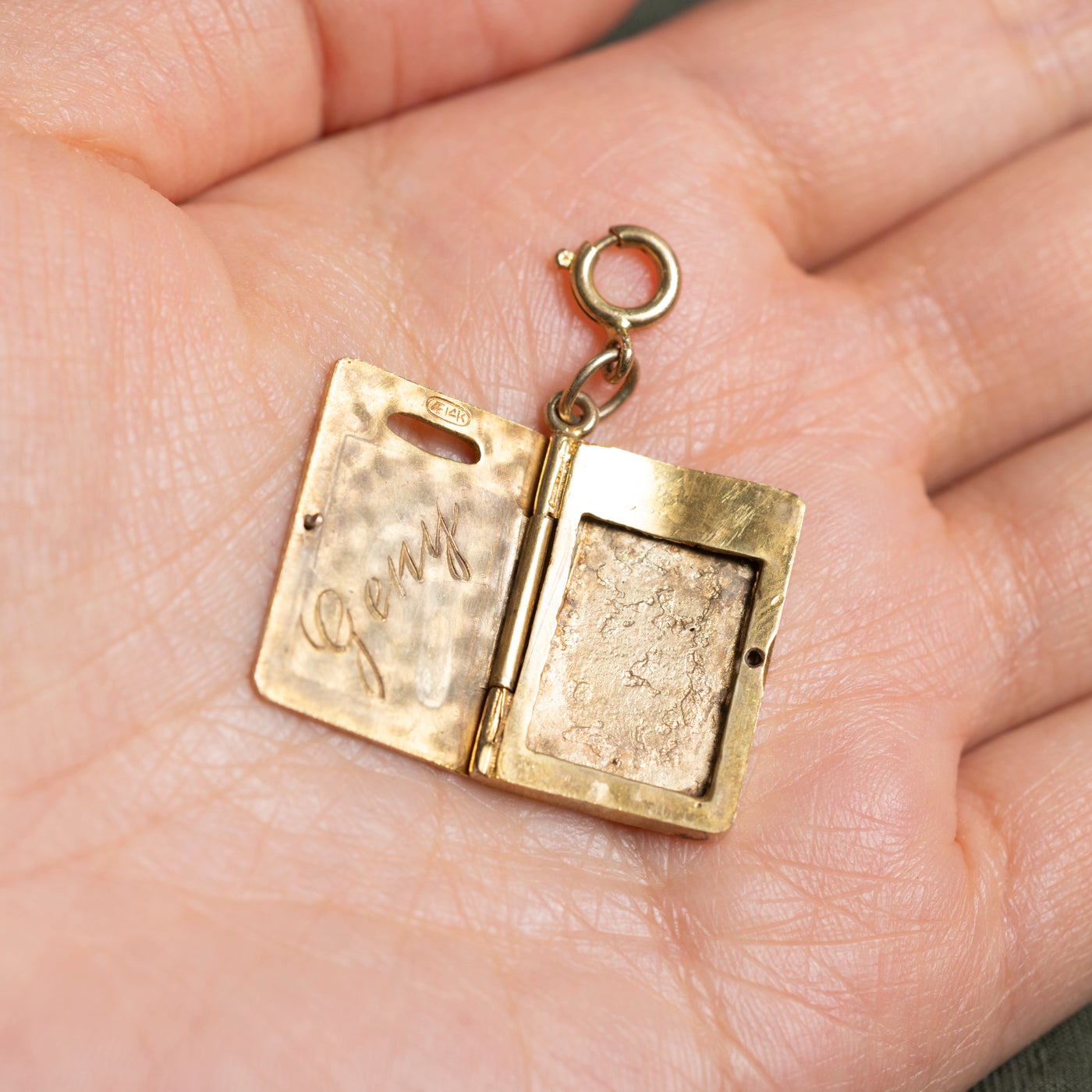 14k USA Passport Charm