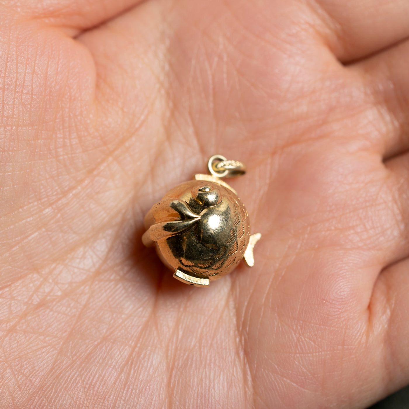 14k Puffer Fish Charm