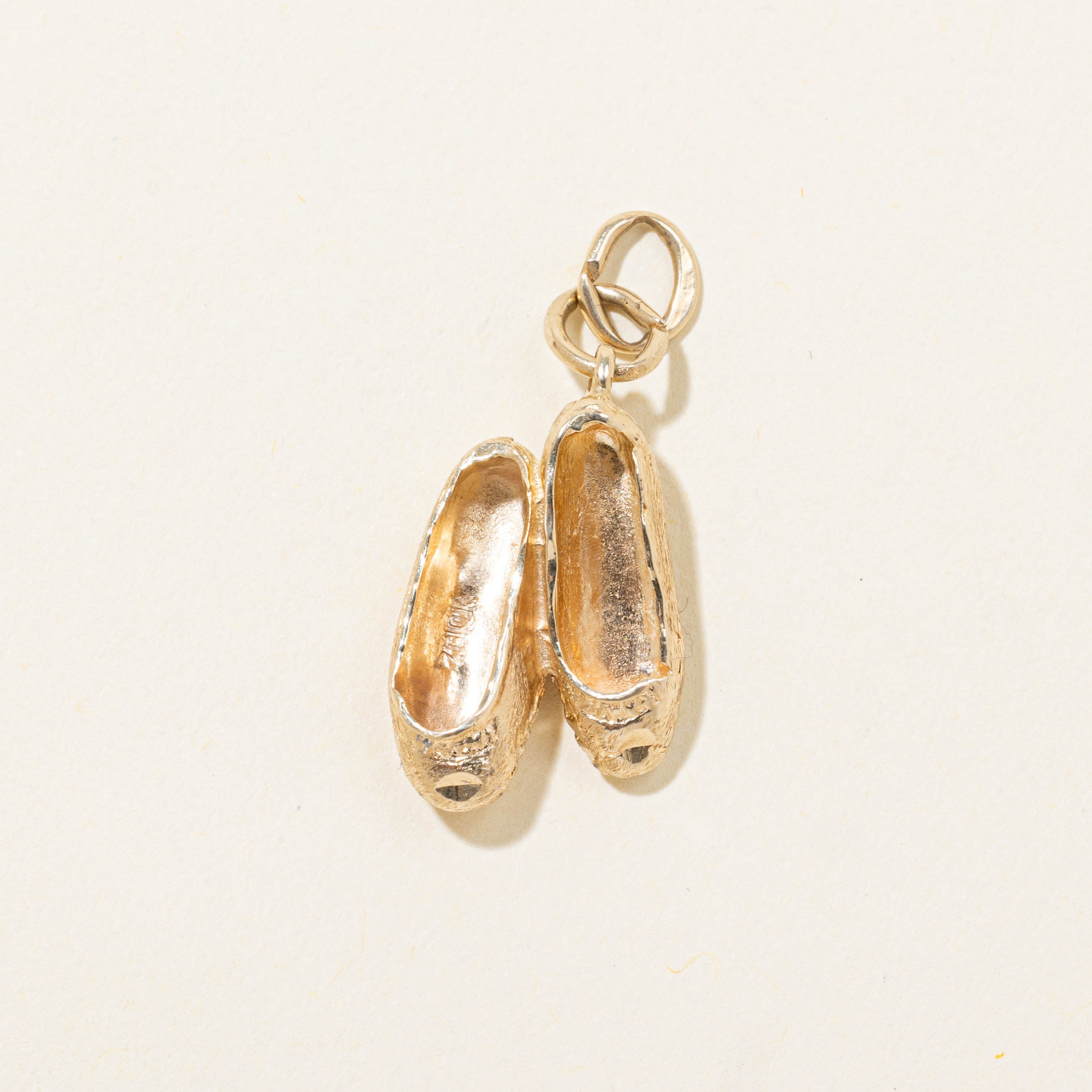 10k Ballet Slippers Charm