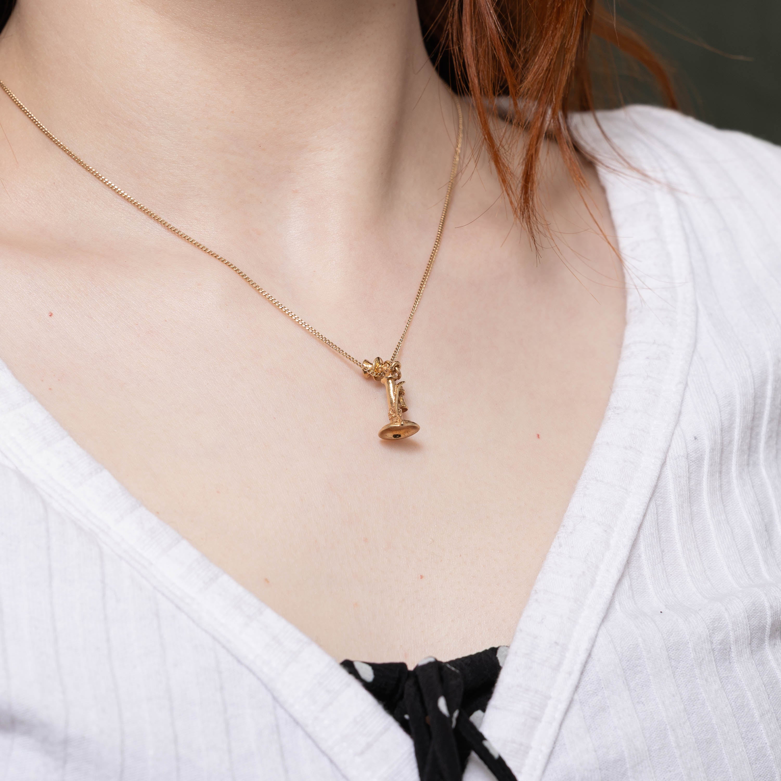 10k Candlestick Phone Charm