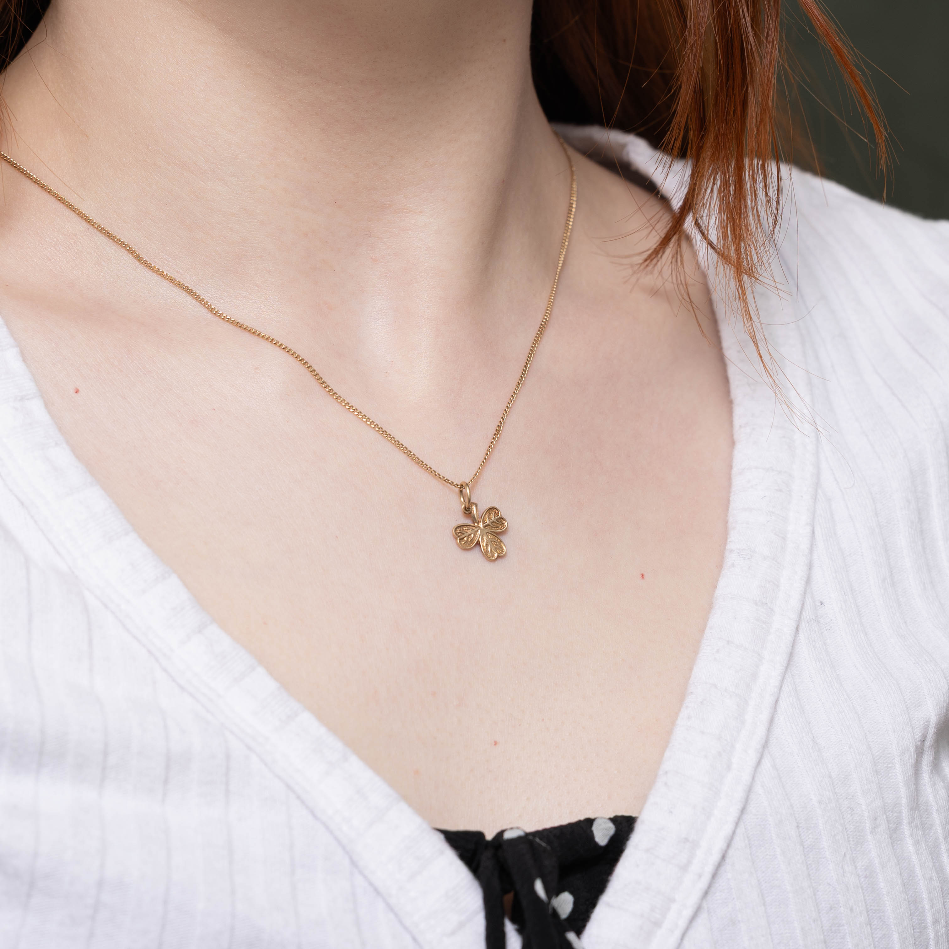 1969 Dublin 9k Clover Textured Charm