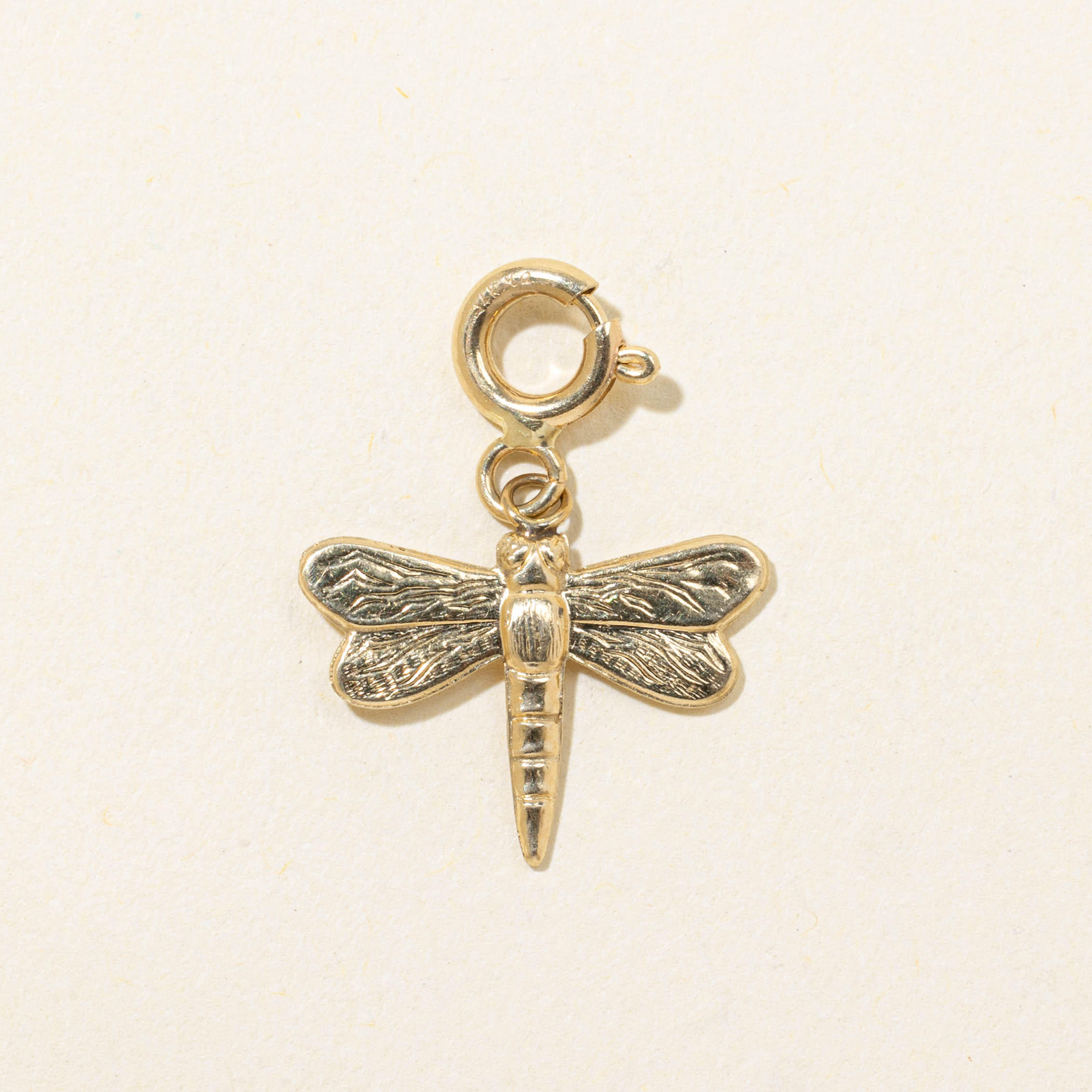 14k Dragonfly Charm