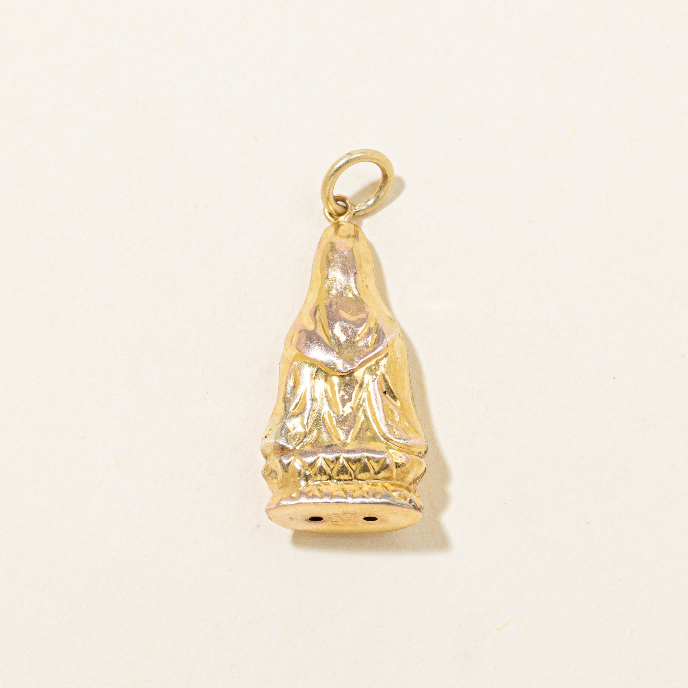 14k Meditating Buddha Charm