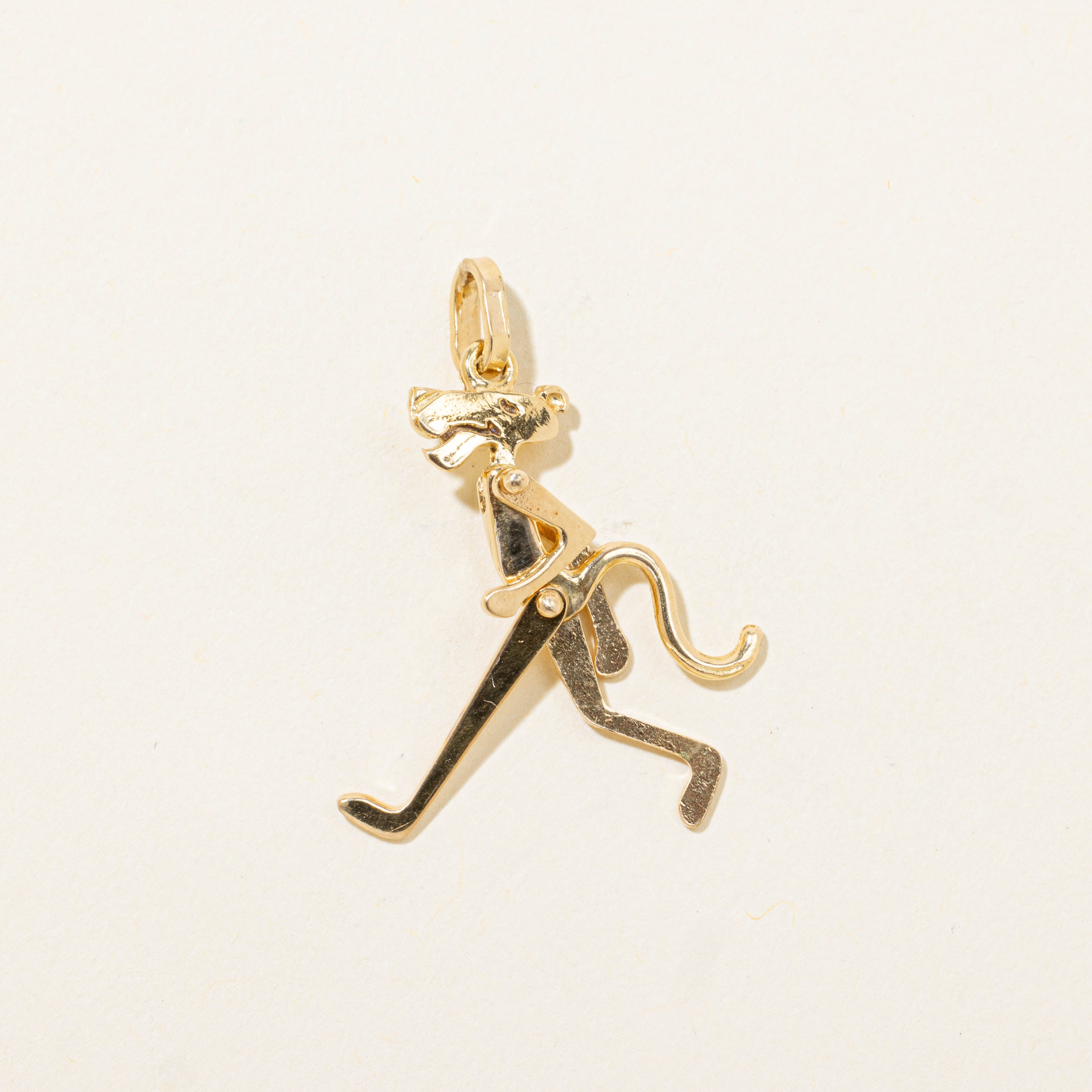 Italian 18k Pink Panther Cartoon Charm