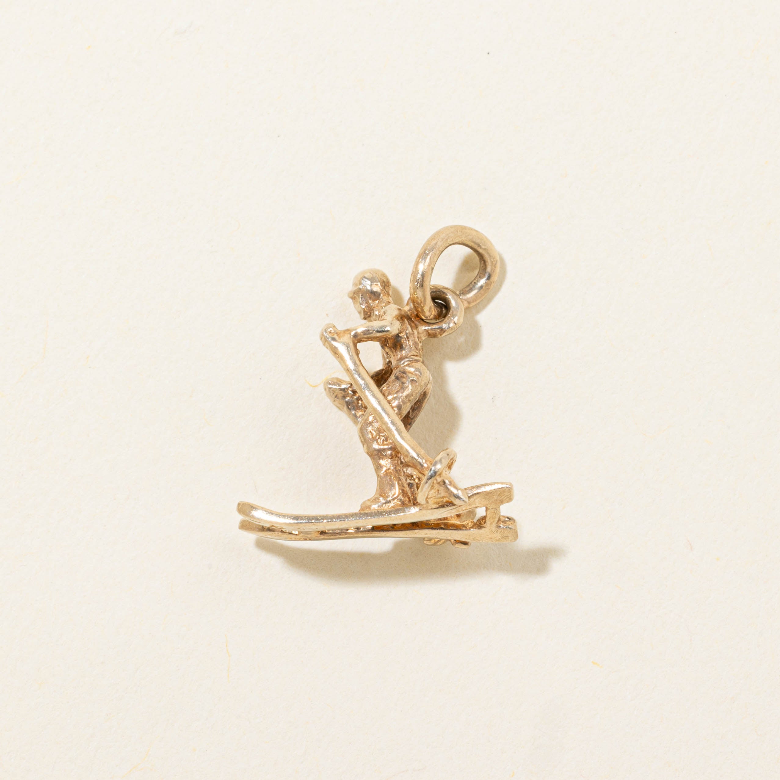 10k Skiing Figure Charm