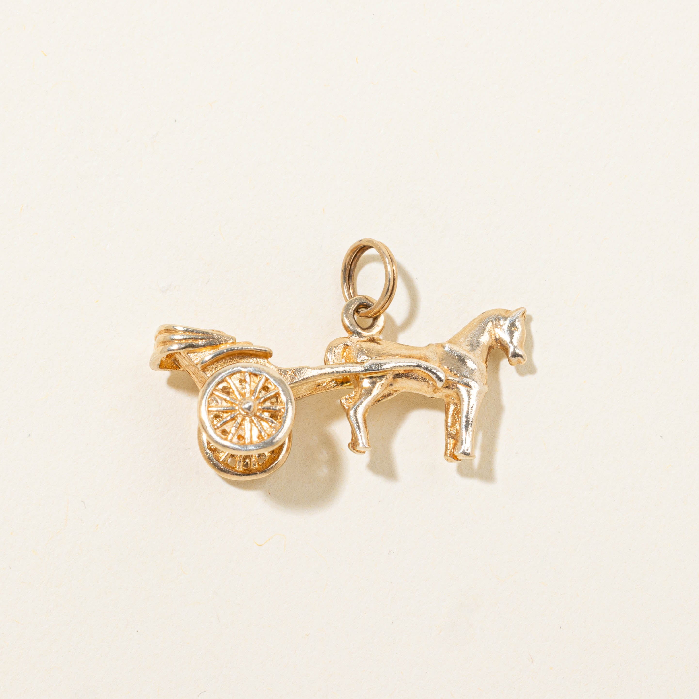 10k Horse & Carriage Charm